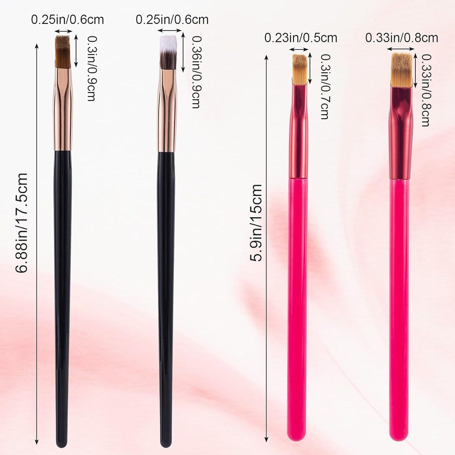 Brochas de Cejas Multifuncionales PAGOW - 4 Piezas