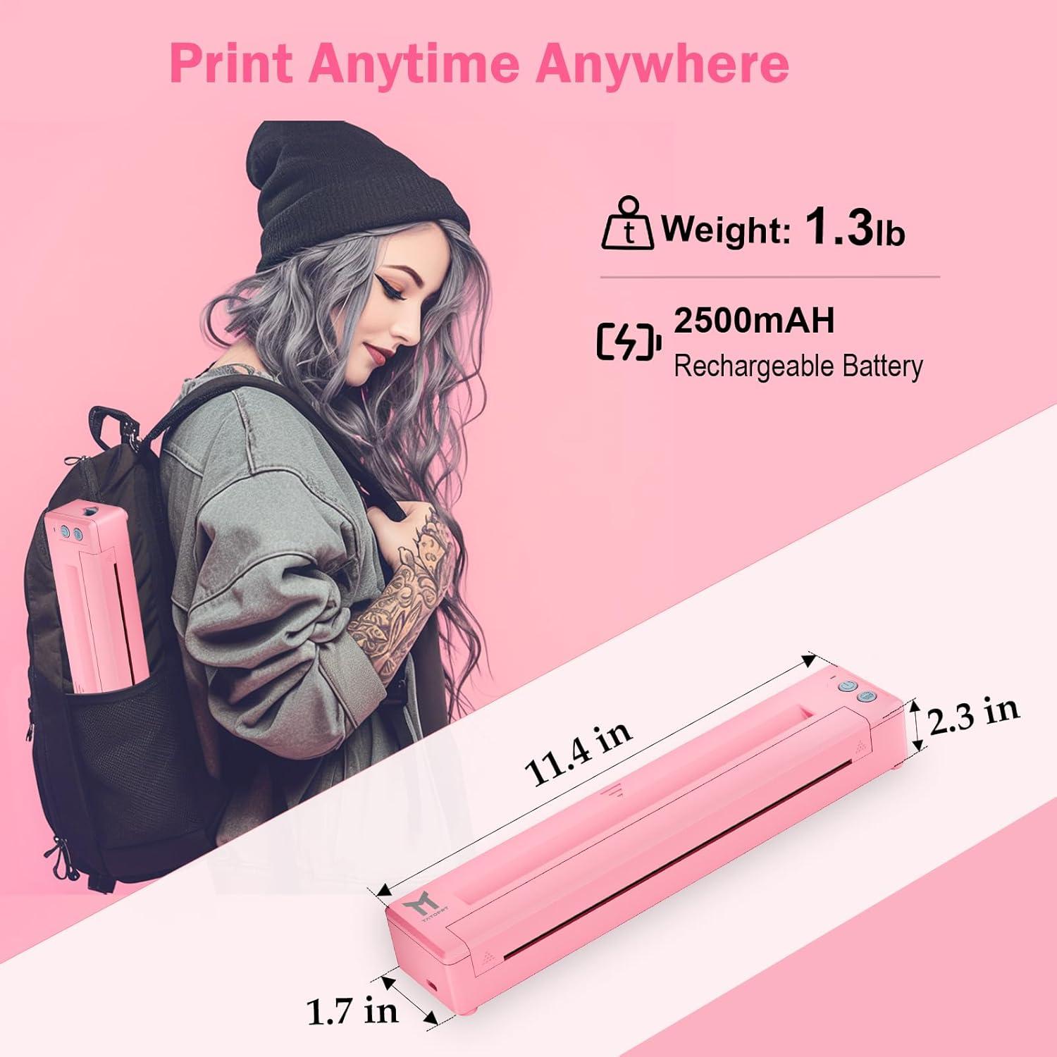 Impresora de Plantillas de Tatuaje TATOPRT P19 Inalámbrica