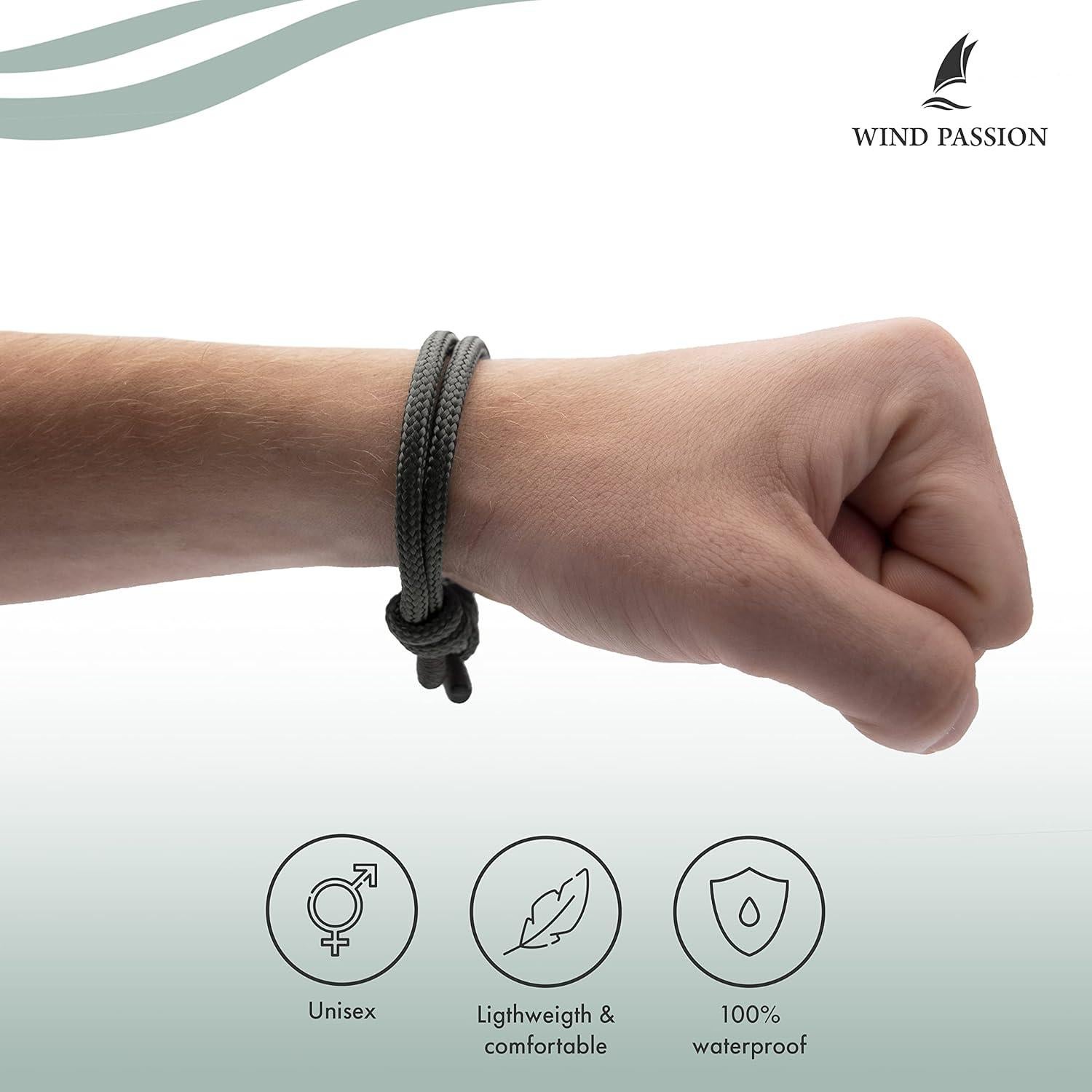 Pulsera de Cuerda Ajustable Pasión por el Viento - Unisex - Impermeable