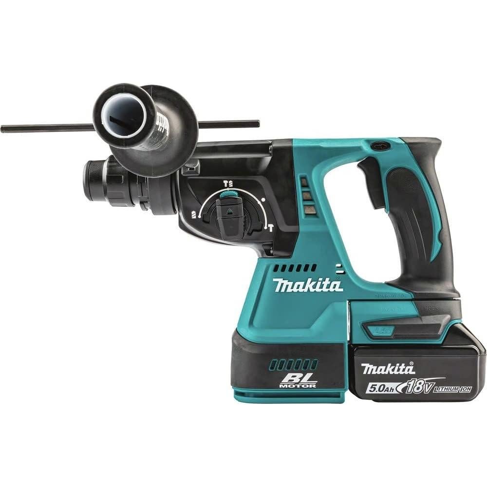 Martillo Rotativo Inalámbrico Makita 18V LXT 1" con Extractor HEPA