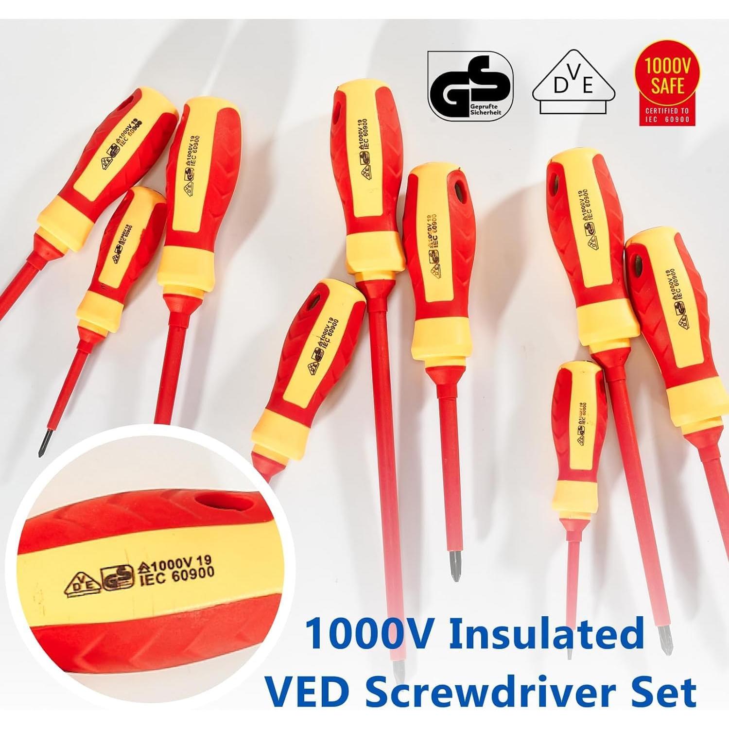 Juego de Destornilladores Aislados ToolinHand 7 PCS 1000V