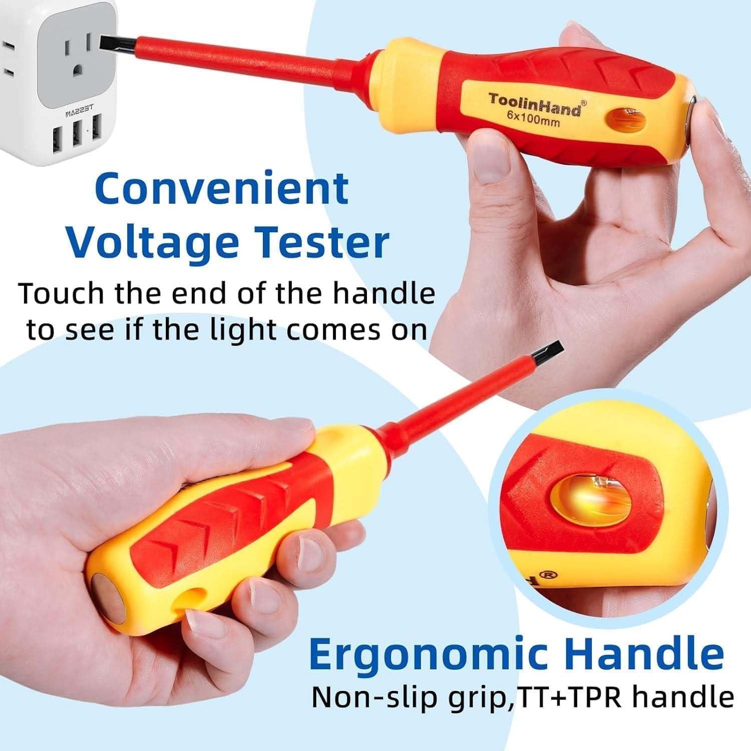 Juego de Destornilladores Aislados ToolinHand 7 PCS 1000V