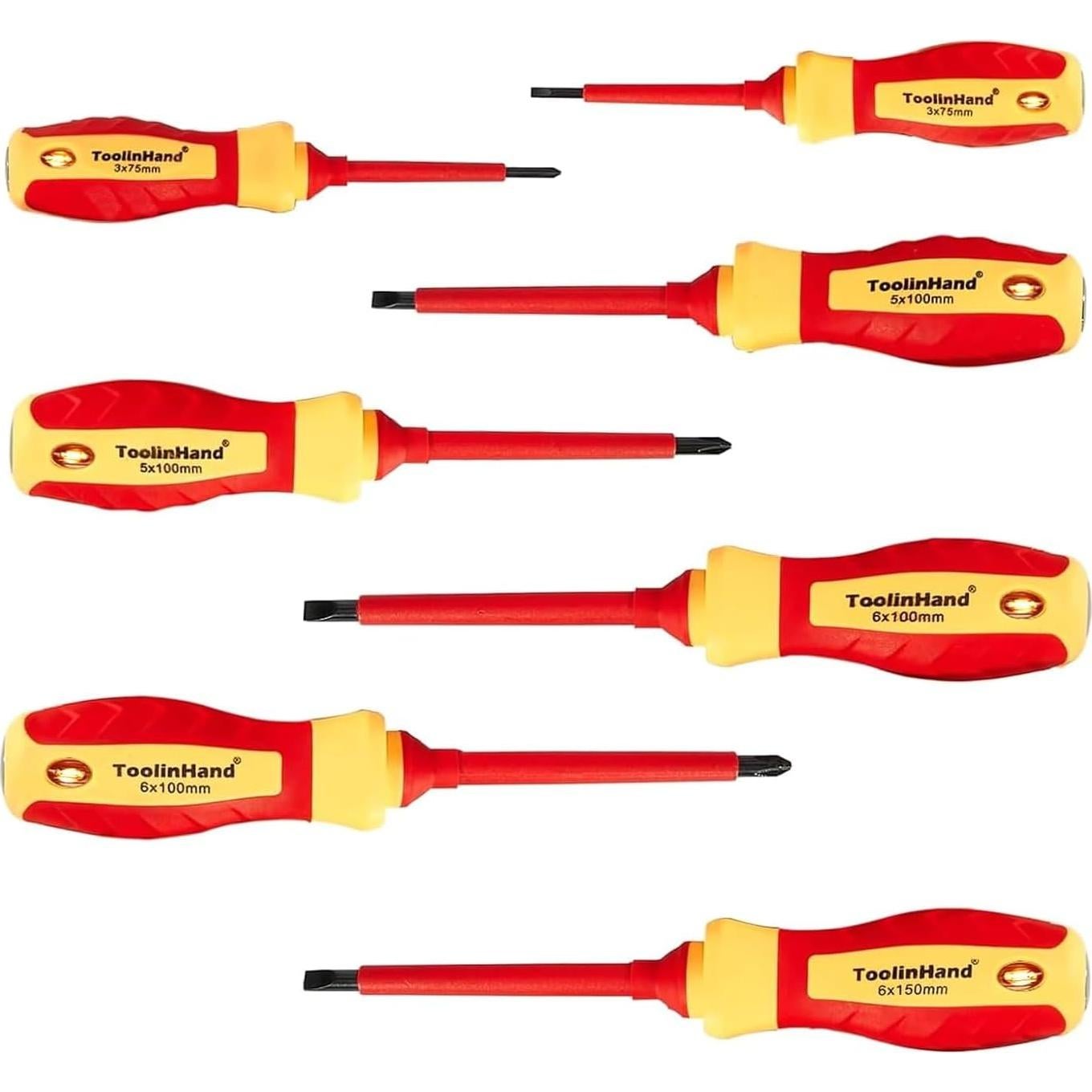 Juego de Destornilladores Aislados ToolinHand 7 PCS 1000V