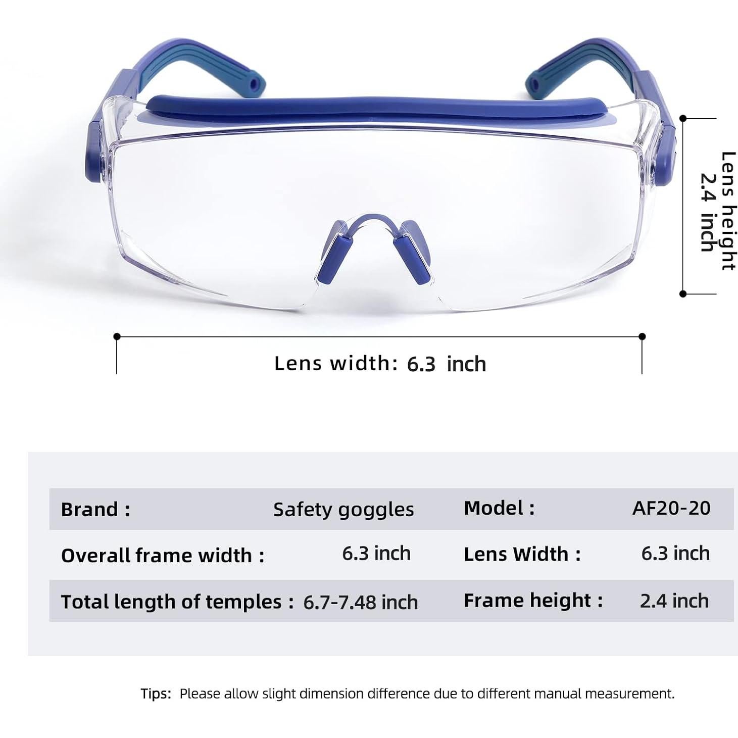 Gafas de Seguridad Anti Niebla Gafas de Protección Gris C10