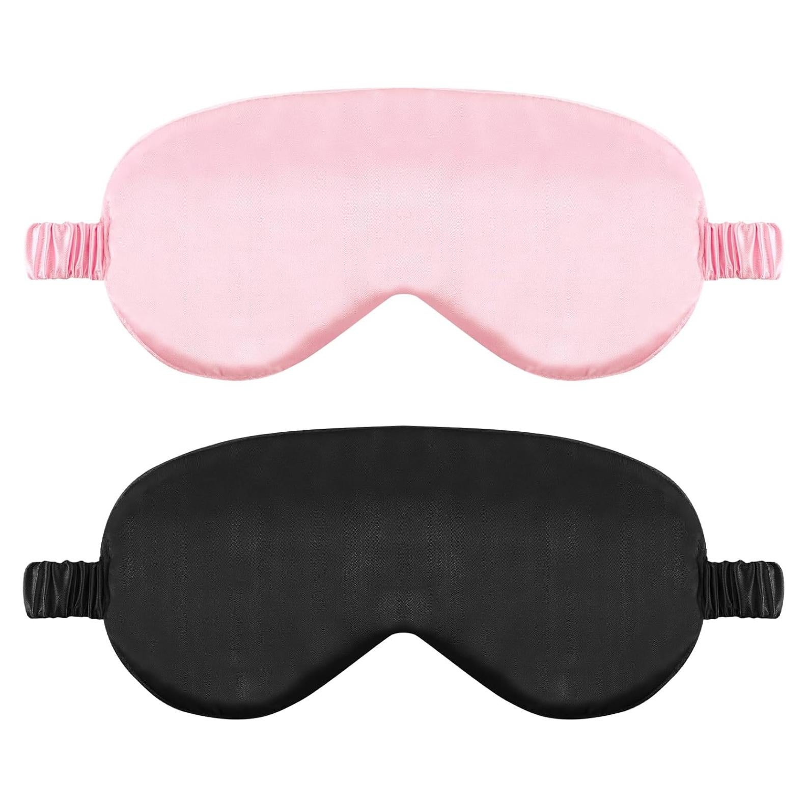 Paquete de 2 Máscaras de Sueño de Seda WY LIGHTING LEVEL