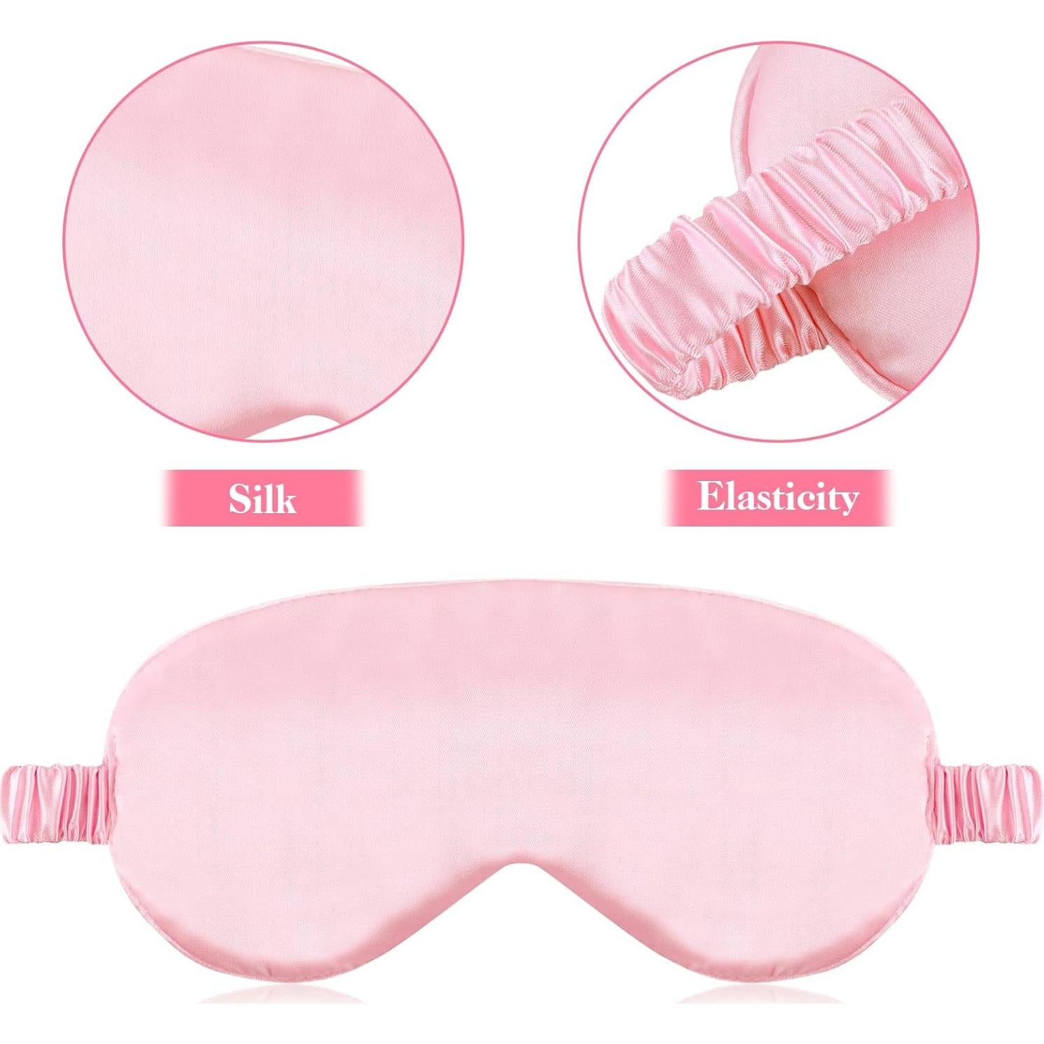Paquete de 2 Máscaras de Sueño de Seda WY LIGHTING LEVEL