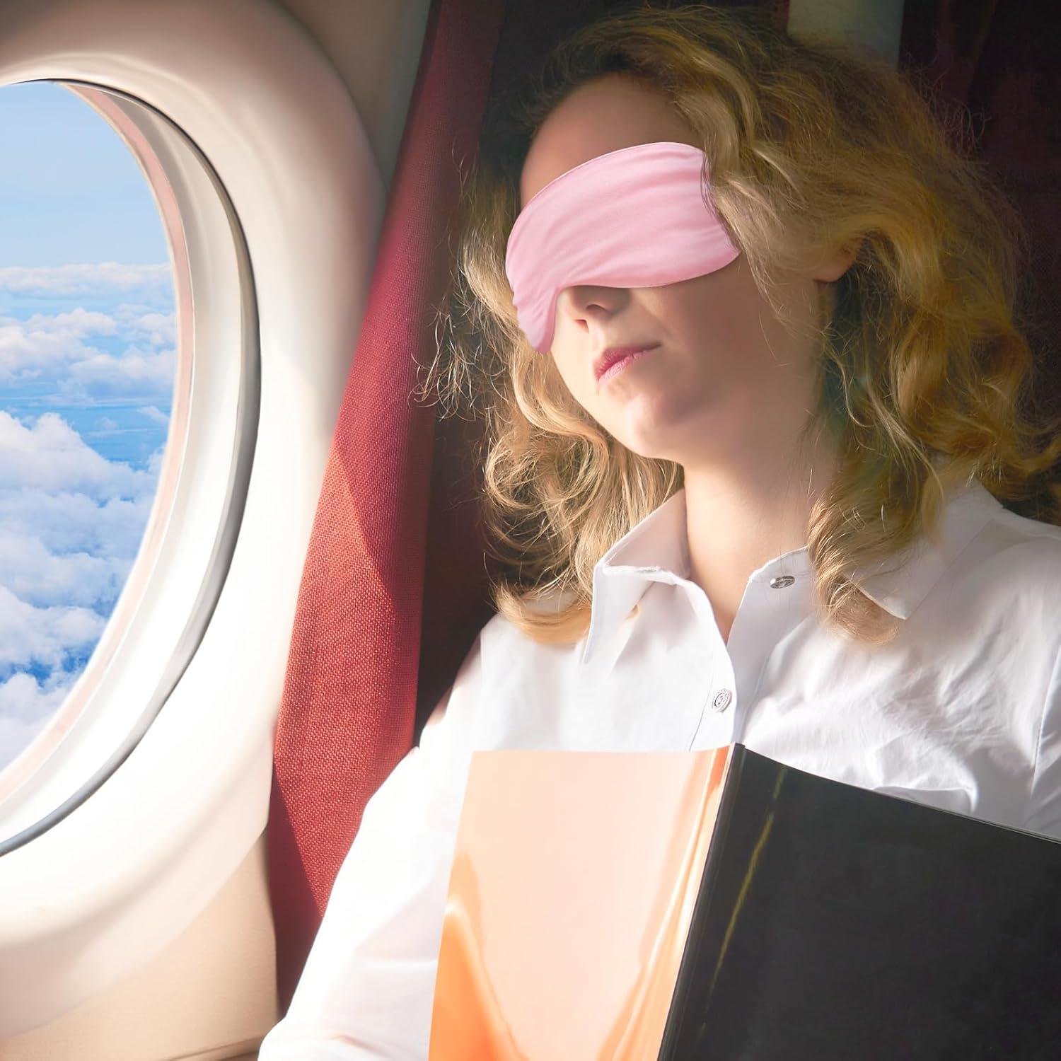 Paquete de 2 Máscaras de Sueño de Seda WY LIGHTING LEVEL