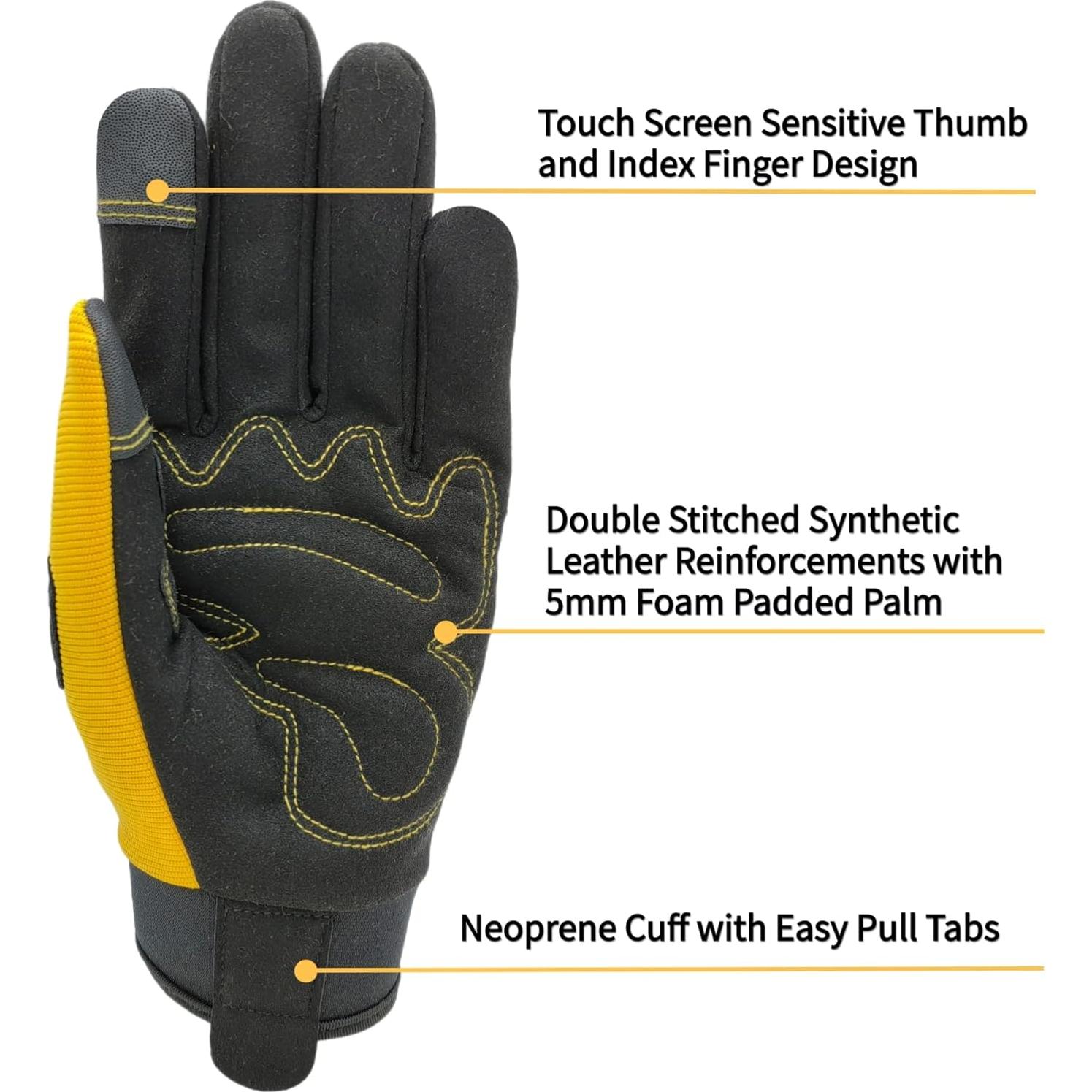 Guantes de Trabajo de Seguridad Unisex Ajuste Rendimiento