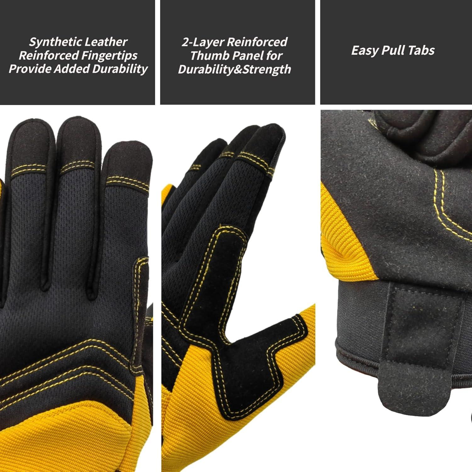 Guantes de Trabajo de Seguridad Unisex Ajuste Rendimiento