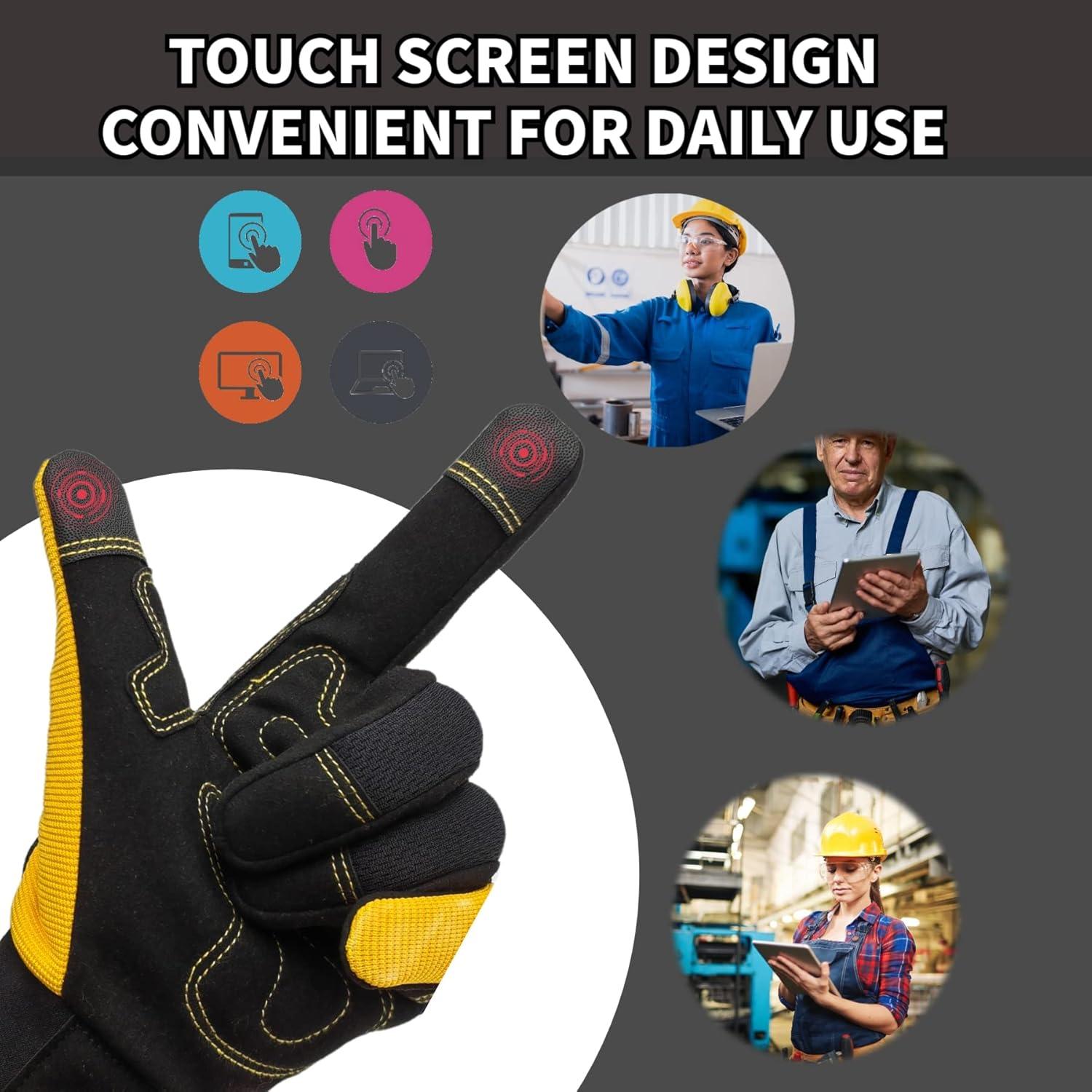 Guantes de Trabajo de Seguridad Unisex Ajuste Rendimiento