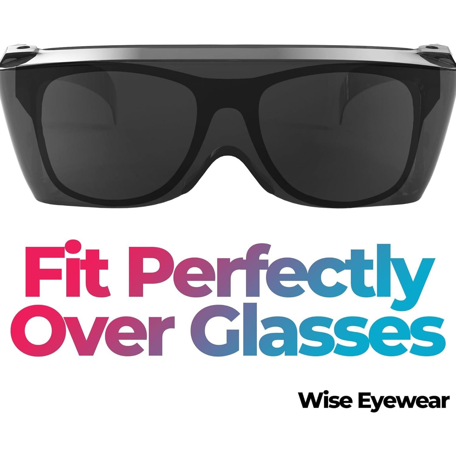 Gafas de Sol Envolventes Black Fit Over para Graduadas