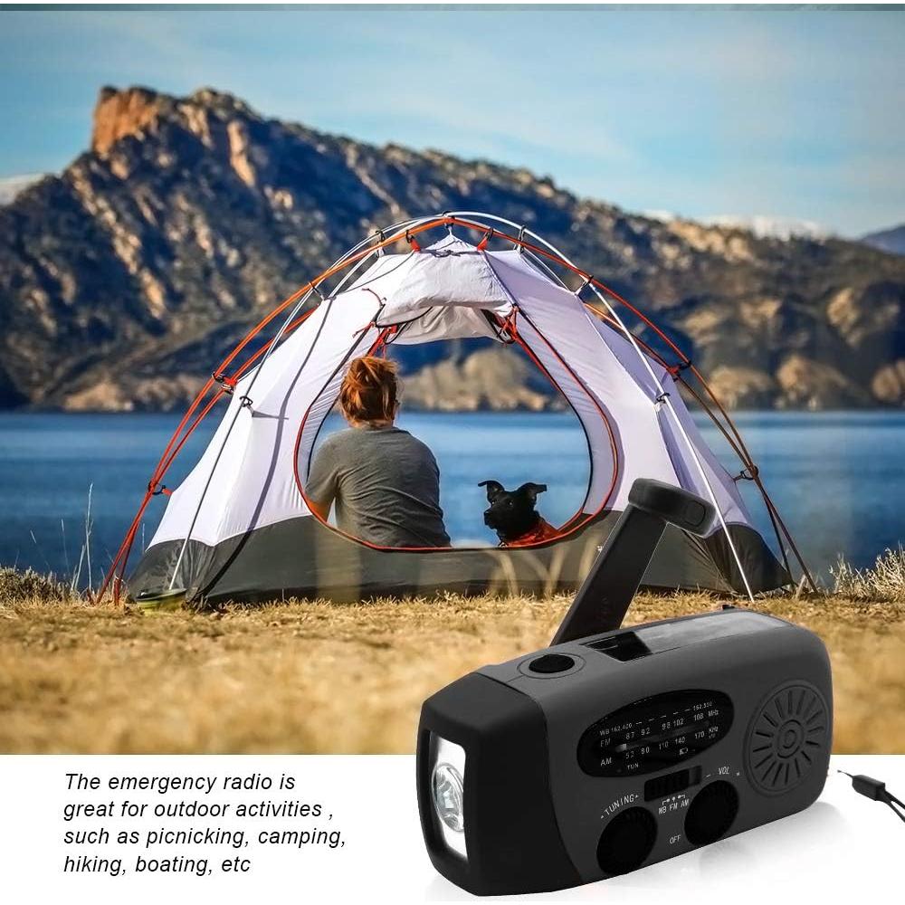 Radio de Emergencia Solar Accinouter 2000mAh AM/FM NOAA