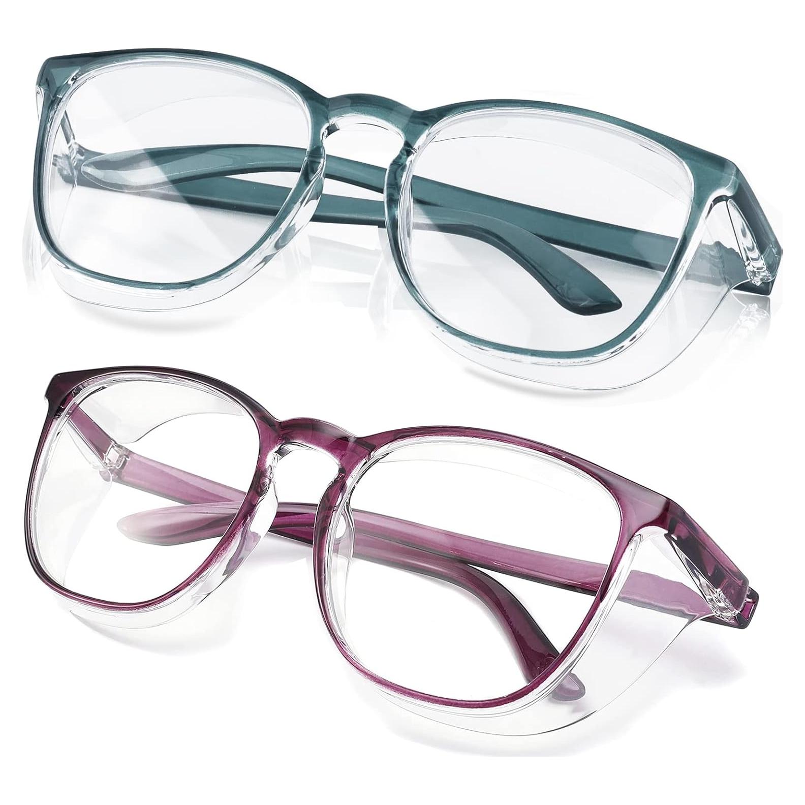 Gafas de Seguridad SQIMZAR Antiempañantes UV Verde/Morado