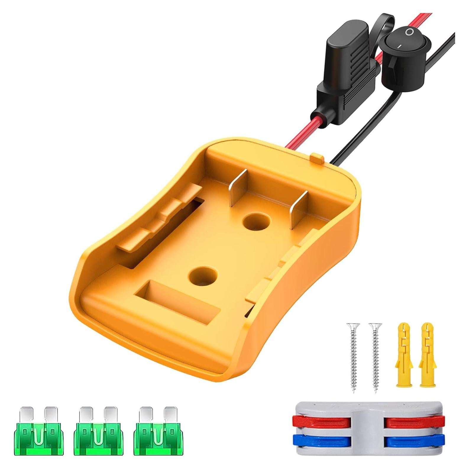 Adaptador de Batería Azocek 20V para Juguetes RC con Fusible