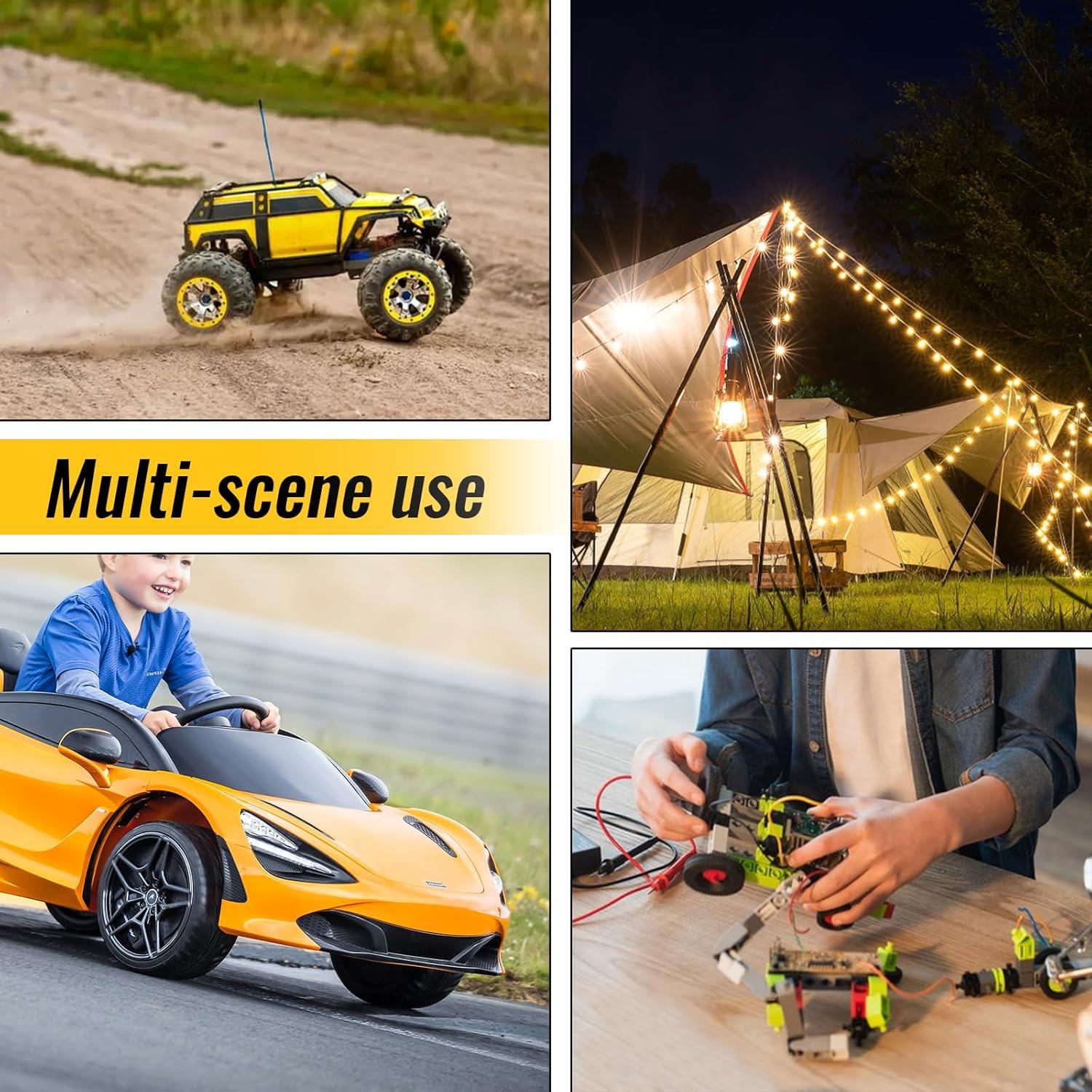 Adaptador de Batería Azocek 20V para Juguetes RC con Fusible