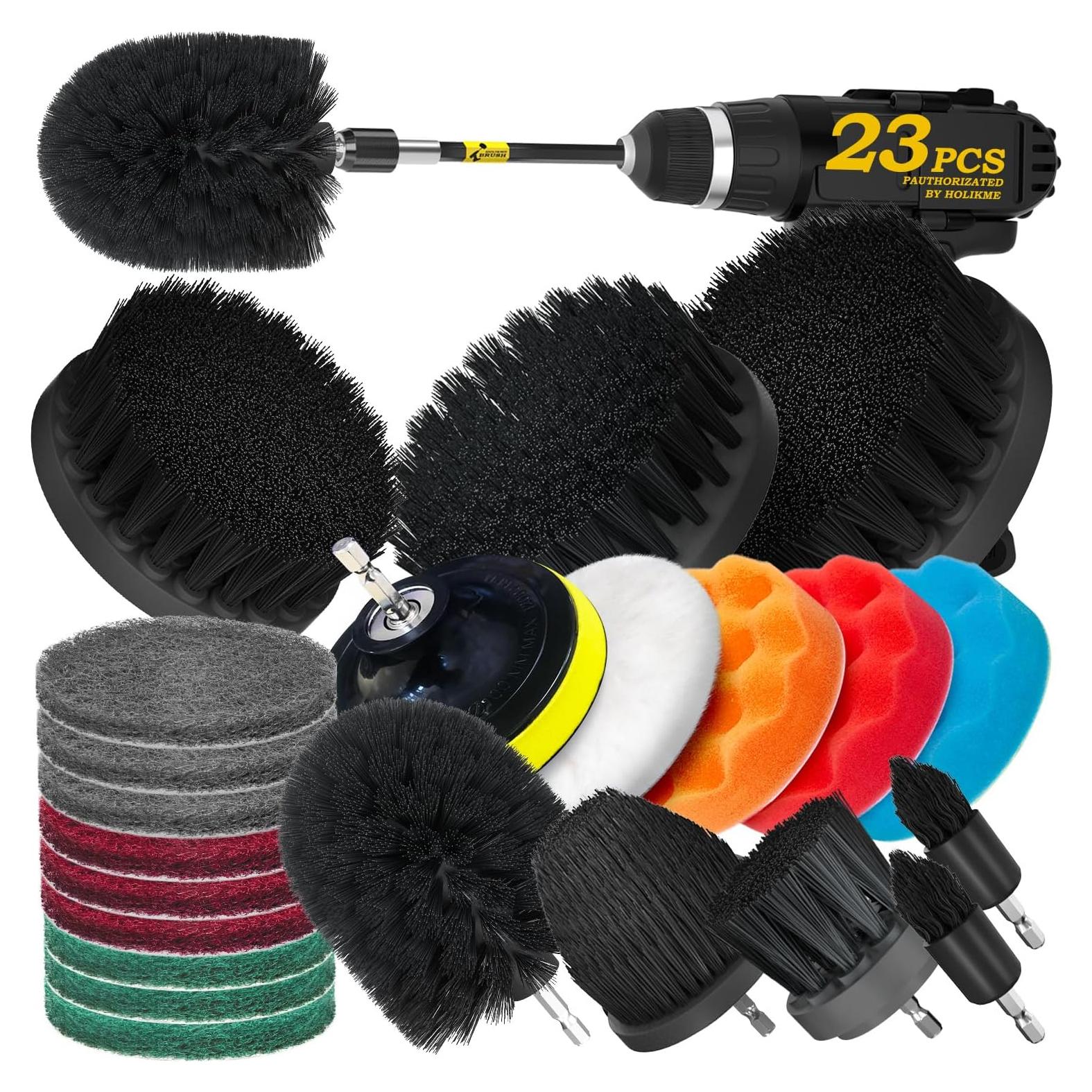 Juego de Accesorios de Limpieza para Taladro Holikme 23 Piezas