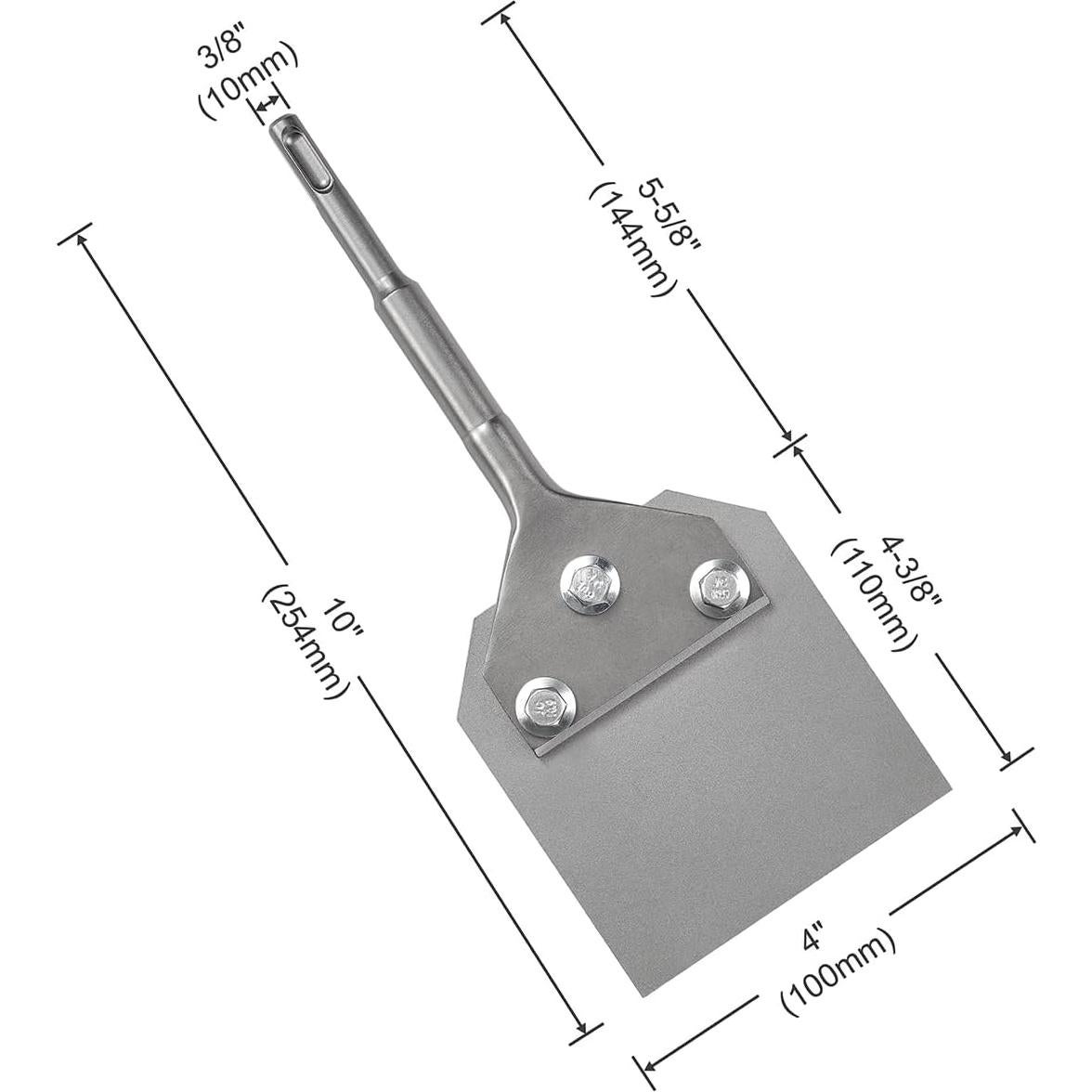 Raspador de Piso SPKLINE SDS-Plus 4" x 10" para Thinset