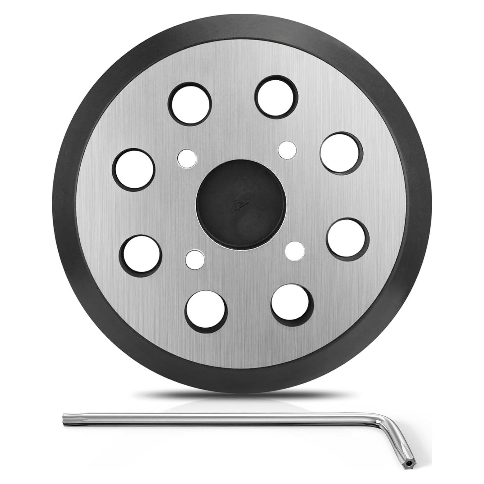 Almohadilla de Lijadora 5" Metal Johnnyue 1 Paquete 8 Agujeros