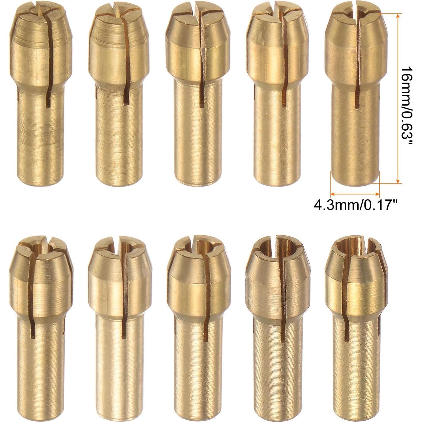 Colector de Latón 20pcs HARFINGTON 0.5-3.2mm 4.3mm Vástago