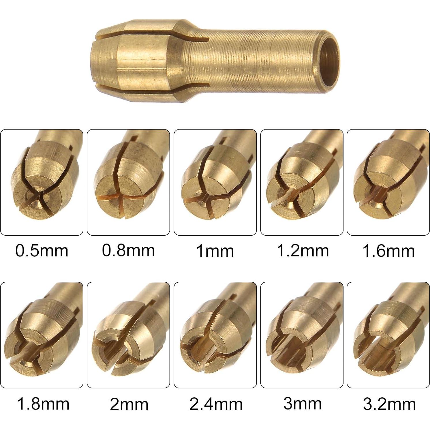 Colector de Latón 20pcs HARFINGTON 0.5-3.2mm 4.3mm Vástago