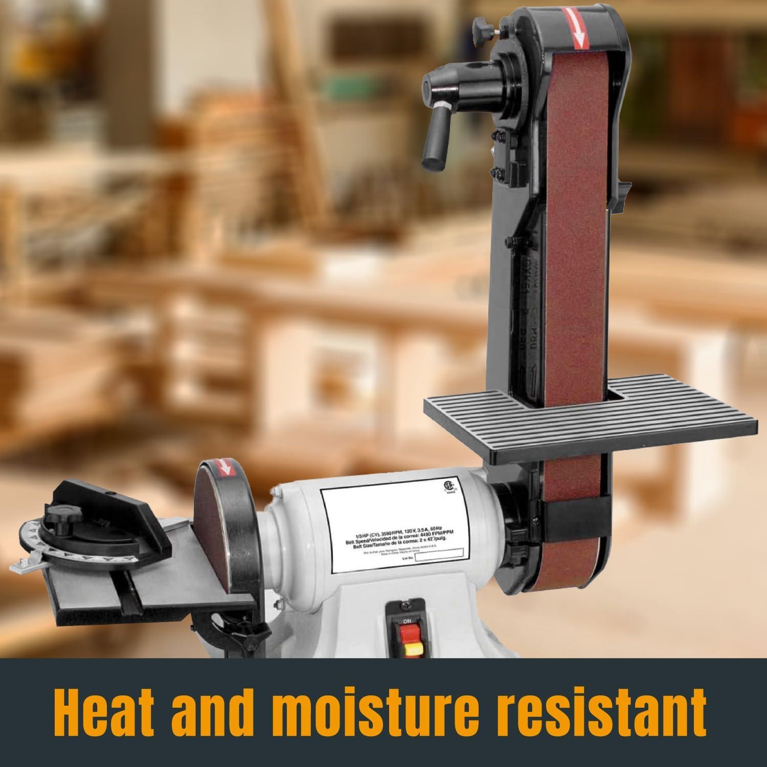 Cintas de Lijado 2x42" POWERTEC 40 Grano Óxido de Aluminio 10PK