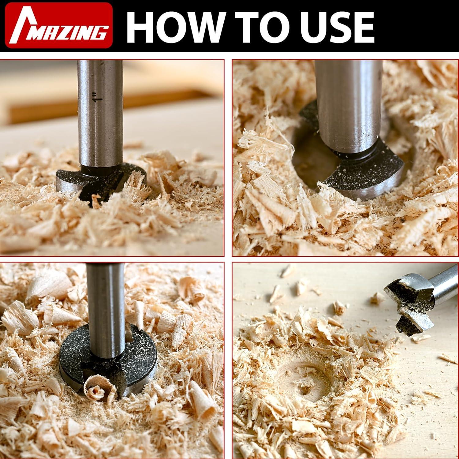 Juego de Brocas Forstner 16 Piezas MAZING - Acero Aleado