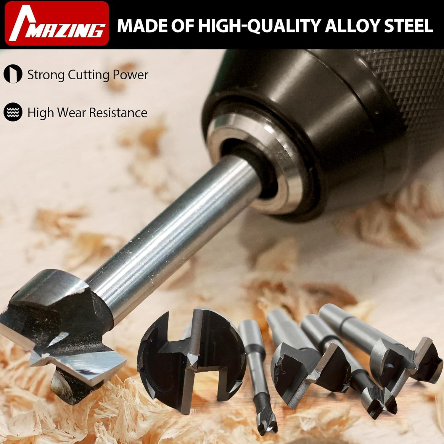 Juego de Brocas Forstner 16 Piezas MAZING - Acero Aleado