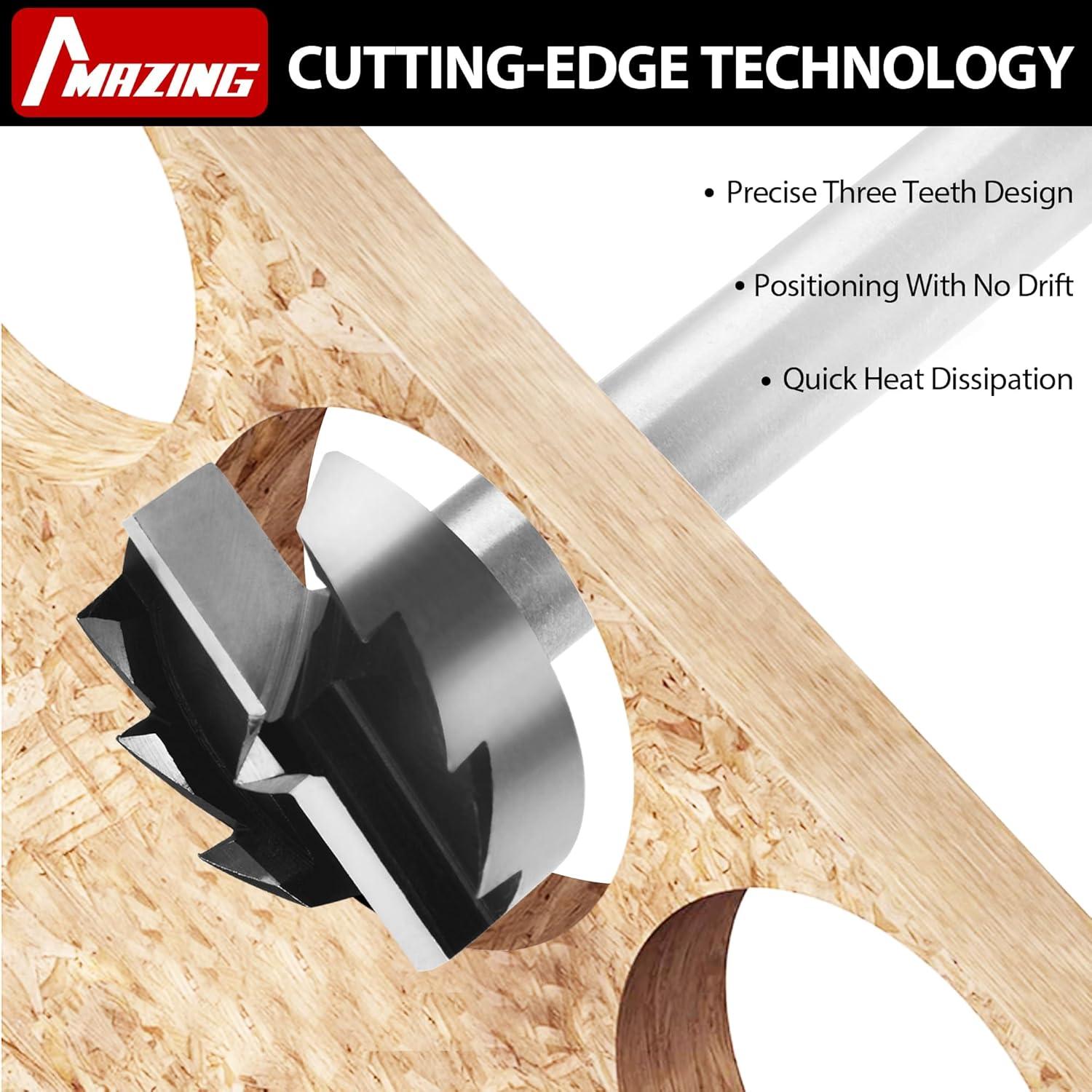 Juego de Brocas Forstner 16 Piezas MAZING - Acero Aleado