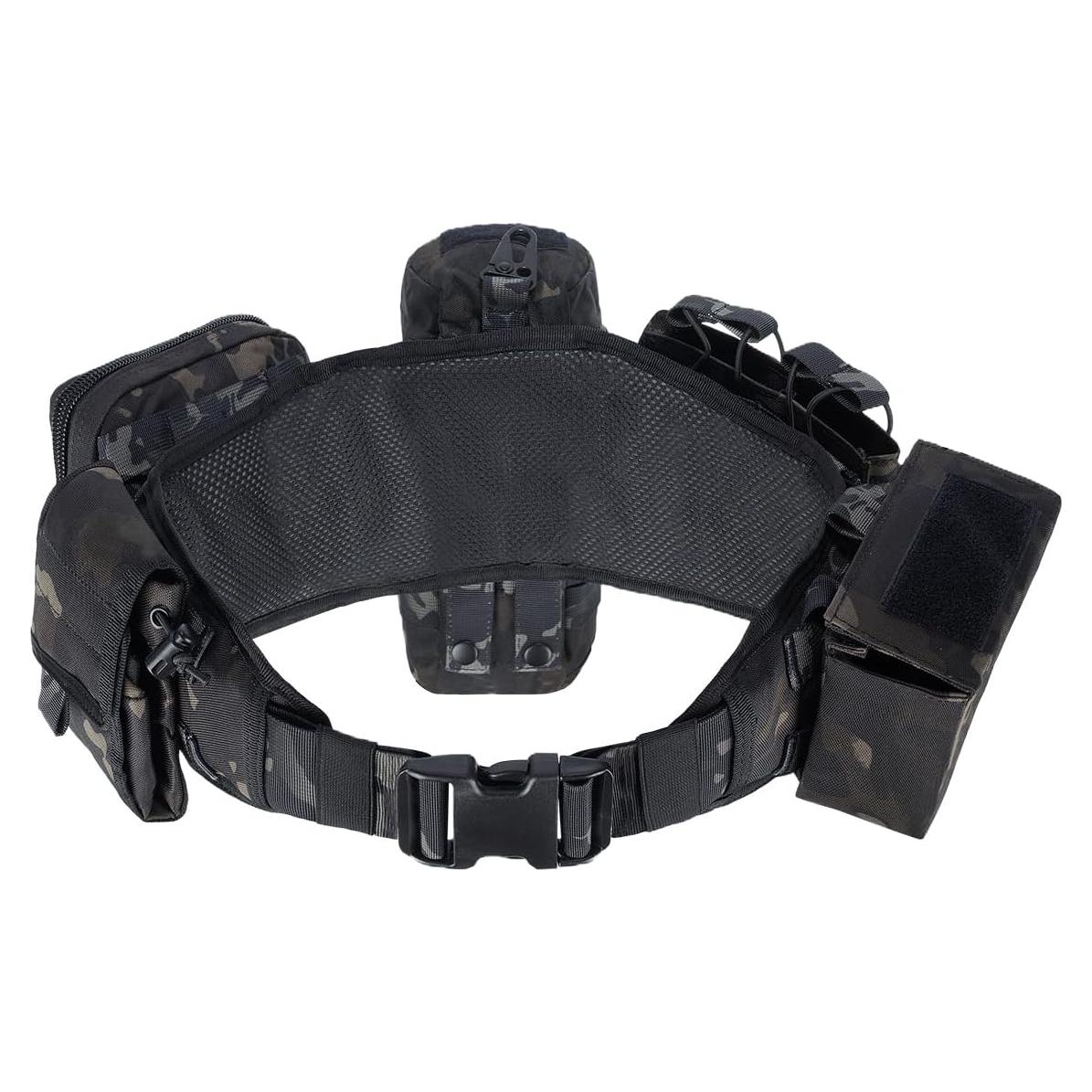 Cinturón Táctico BOMTURN 7 en 1 Militar Molle Ajustable