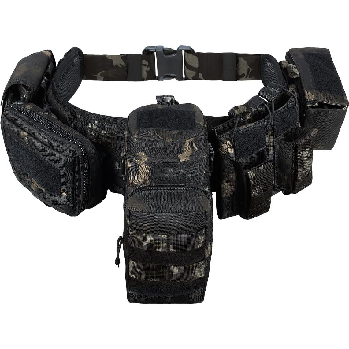 Cinturón Táctico BOMTURN 7 en 1 Militar Molle Ajustable