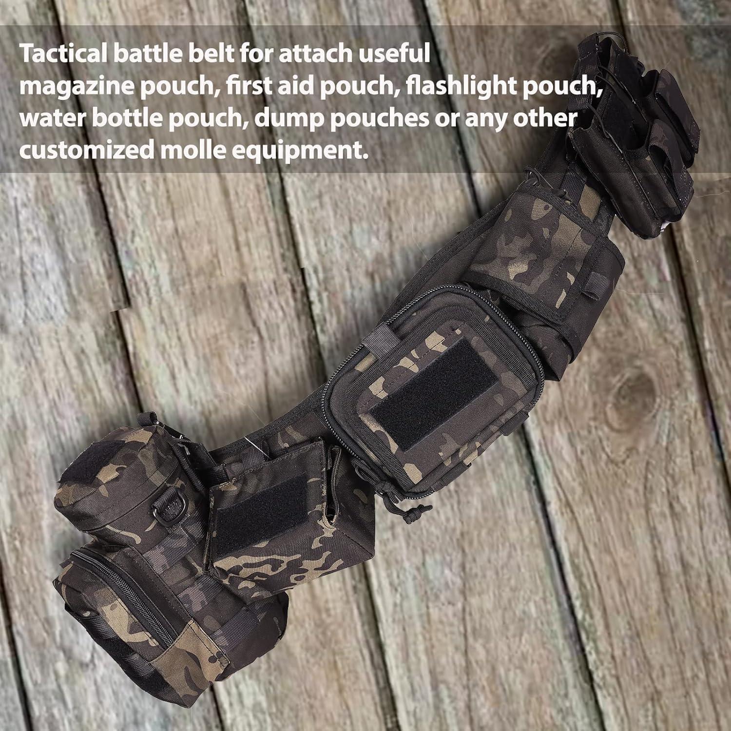 Cinturón Táctico BOMTURN 7 en 1 Militar Molle Ajustable