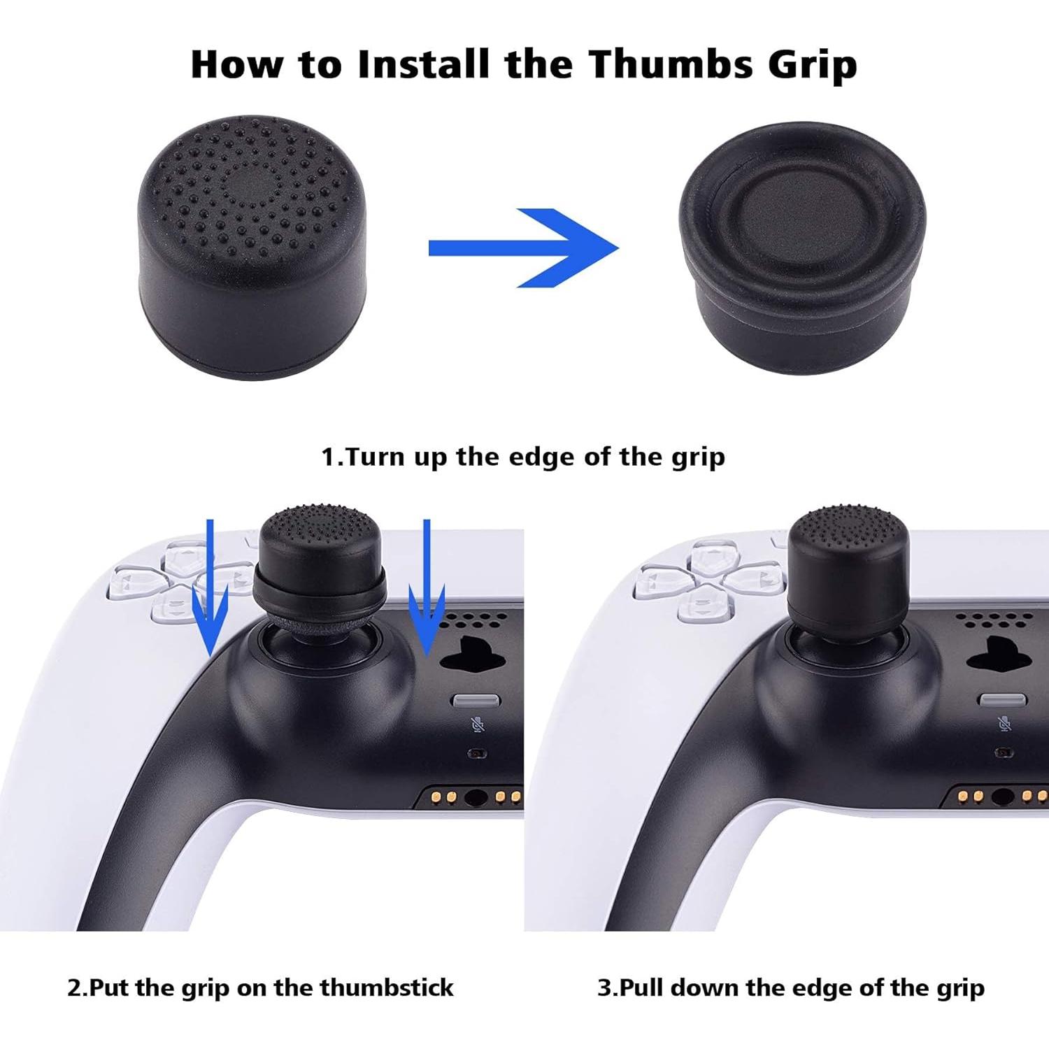 Grips de Joystick PlayVital para PS5, PS4, Xbox - 10 Piezas