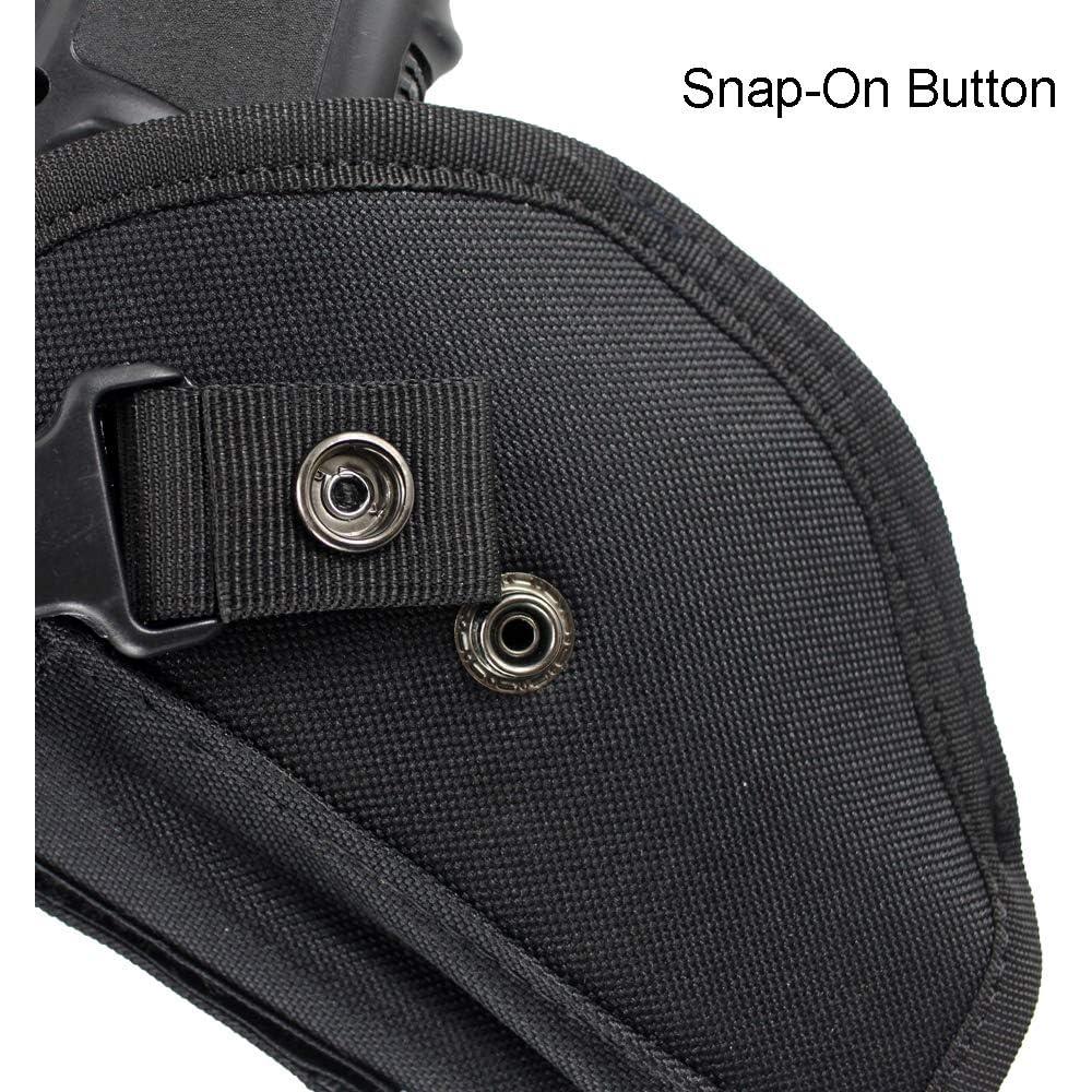 Funda táctica Depring para cinturón con pouch cargador negro