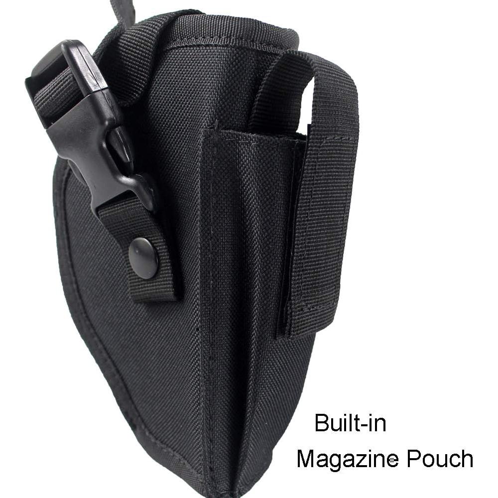 Funda táctica Depring para cinturón con pouch cargador negro