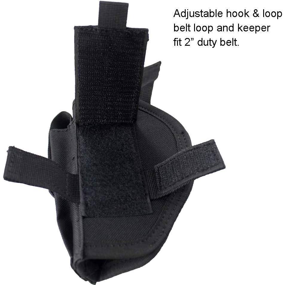 Funda táctica Depring para cinturón con pouch cargador negro