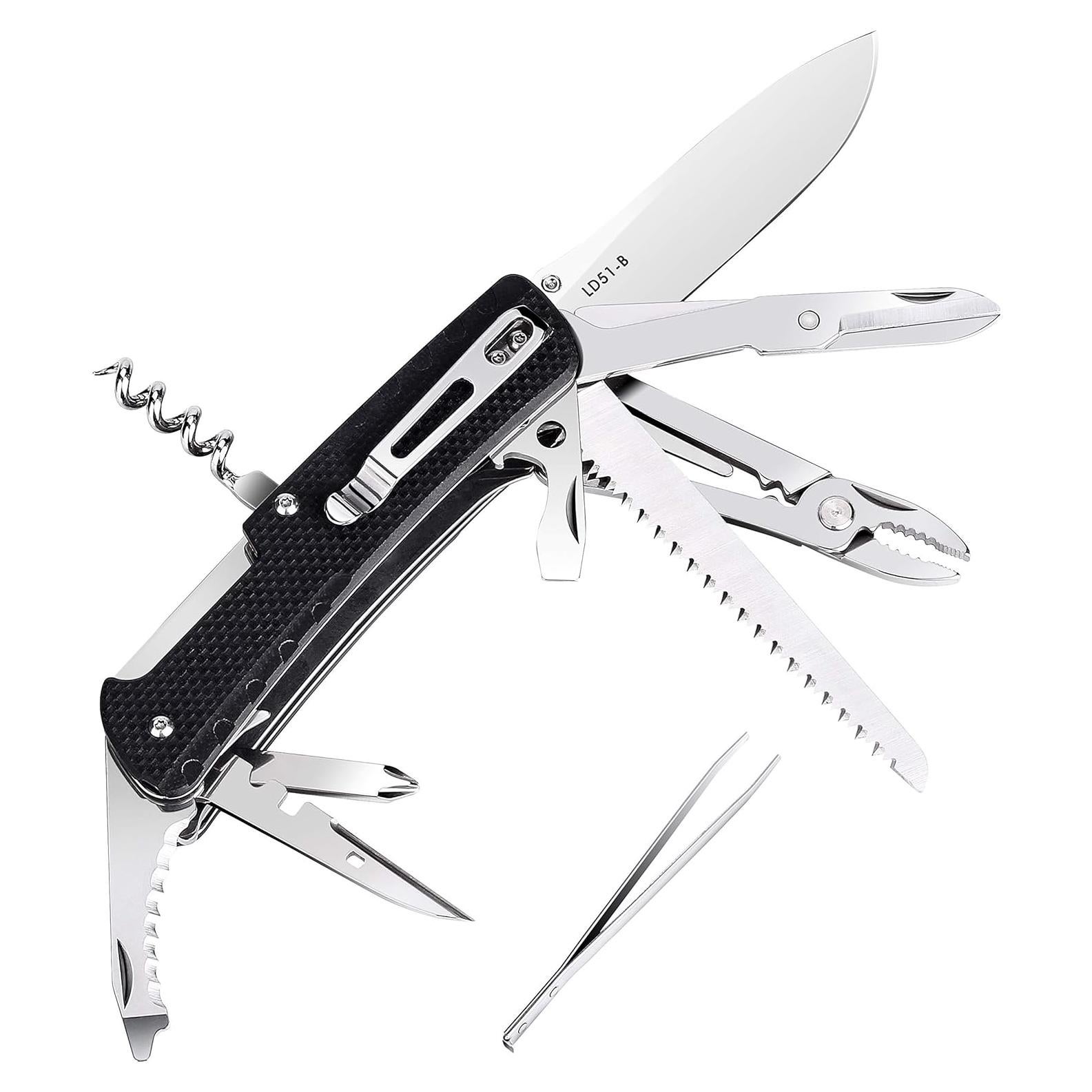 Cuchillo de bolsillo Ruike LD51 multifuncional 23 herramientas