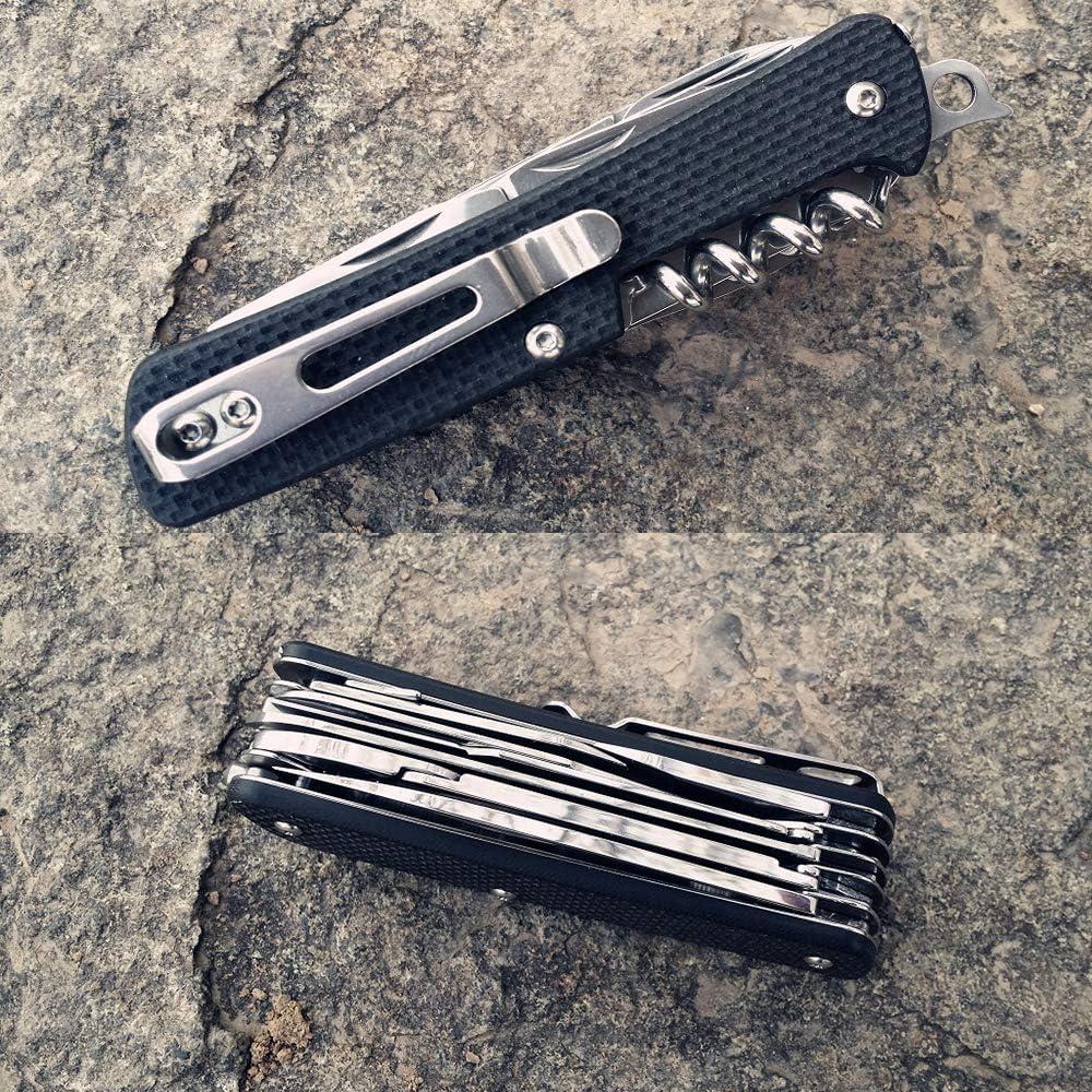 Cuchillo de bolsillo Ruike LD51 multifuncional 23 herramientas