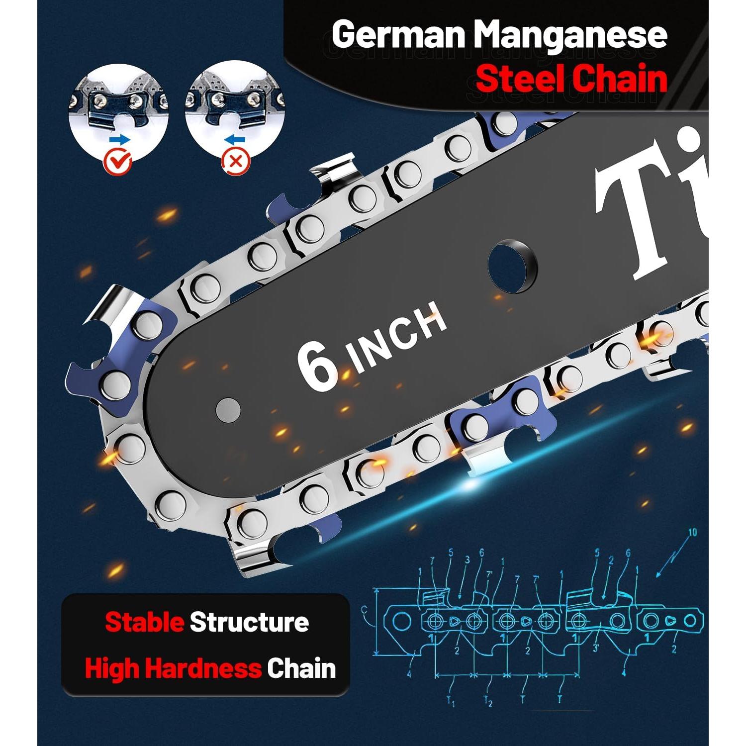 Sierra de Cadena Inalámbrica Tietoc 6 Pulgadas 880W