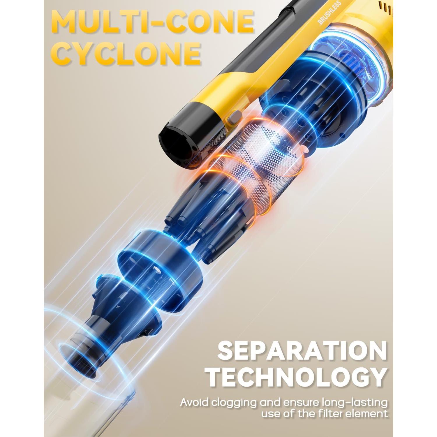 Aspiradora Inalámbrica VAXCANZE 350W HEPA 6 en 1 para De-Walt