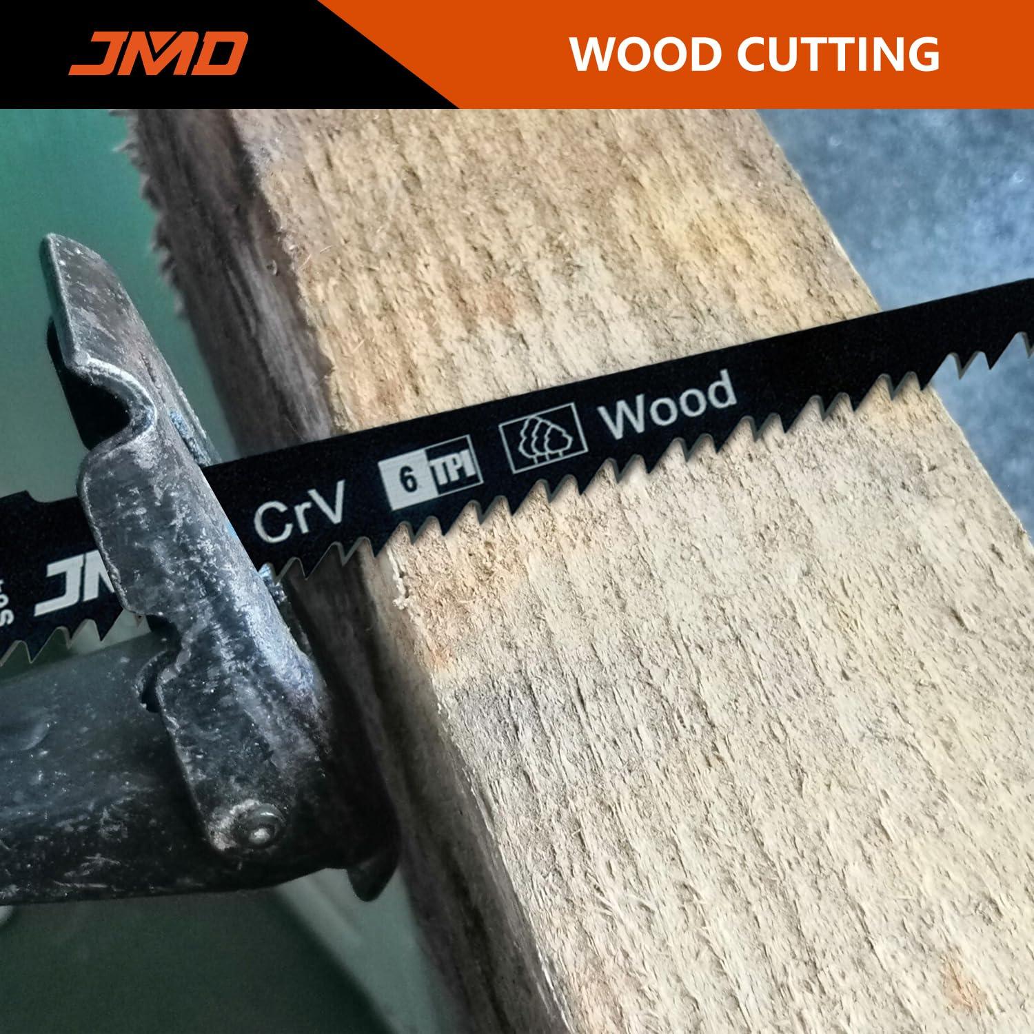 Juego de 10 Cuchillas de Sierra Recíproca JMD S644D 152mm 6TPI