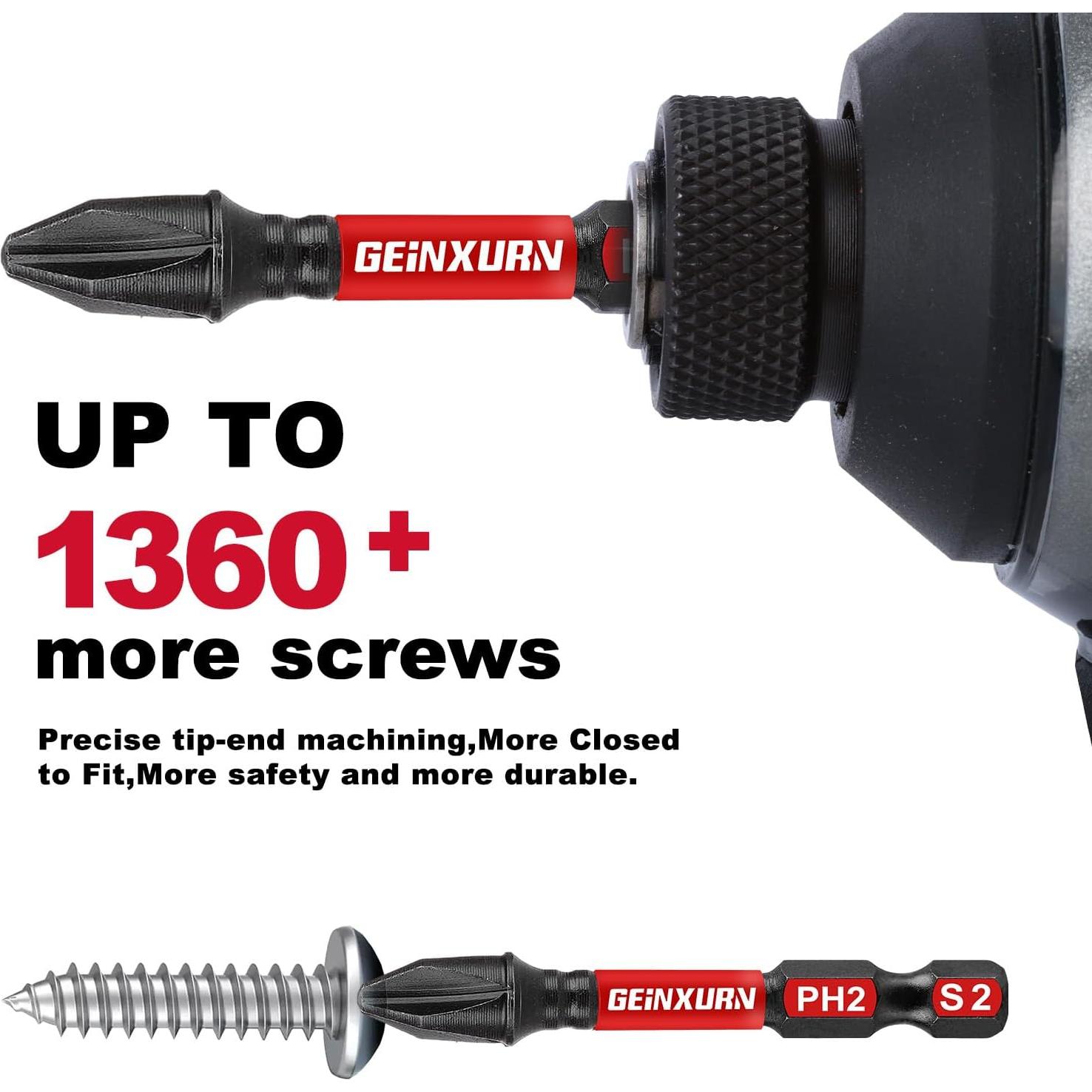 Juego de 76 Piezas de Puntas de Destornillador GEINXURN S2