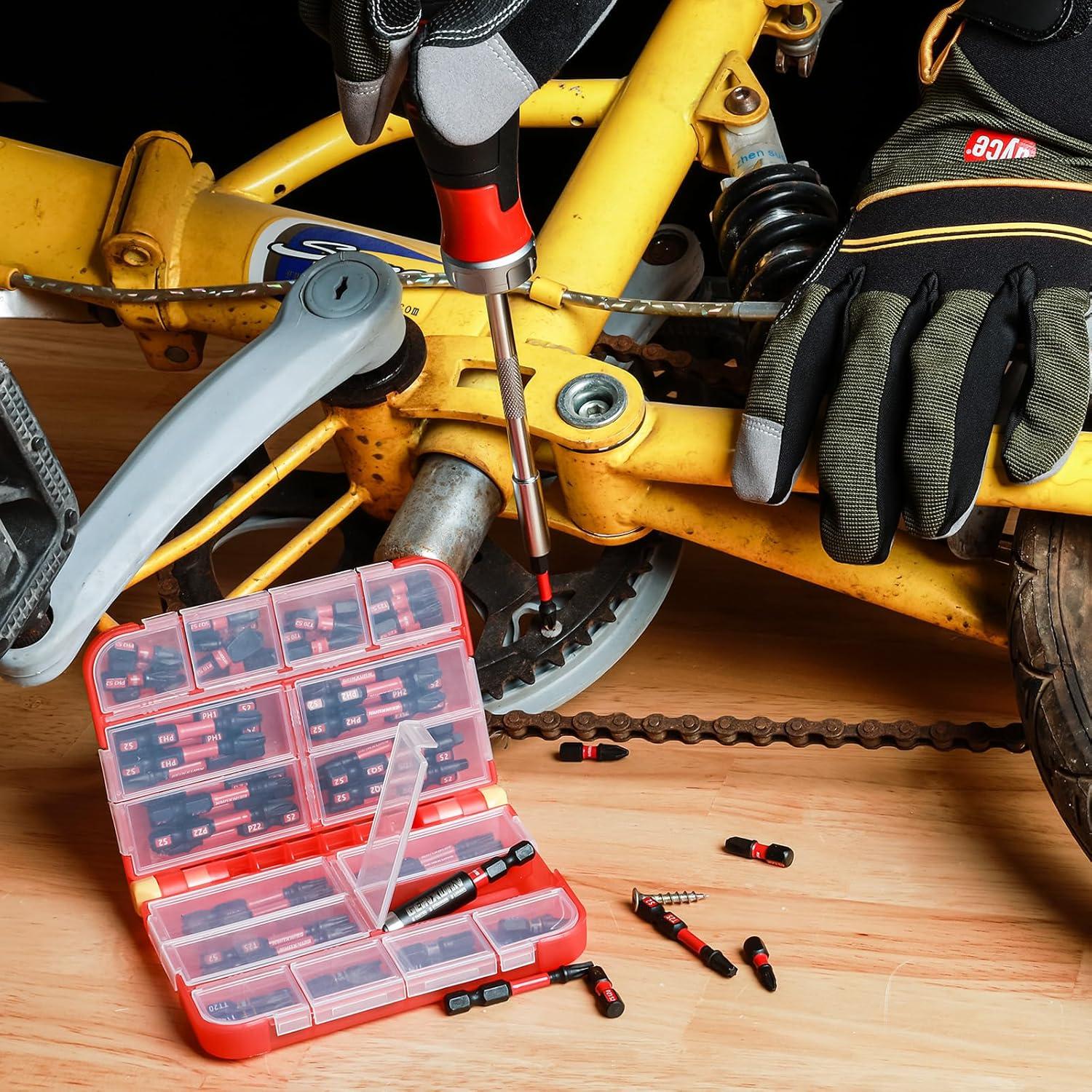 Juego de 76 Piezas de Puntas de Destornillador GEINXURN S2