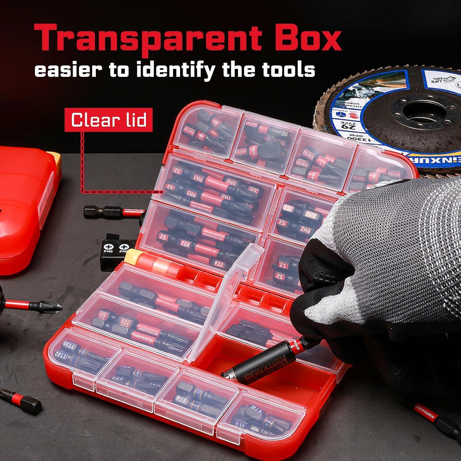 Juego de 76 Piezas de Puntas de Destornillador GEINXURN S2