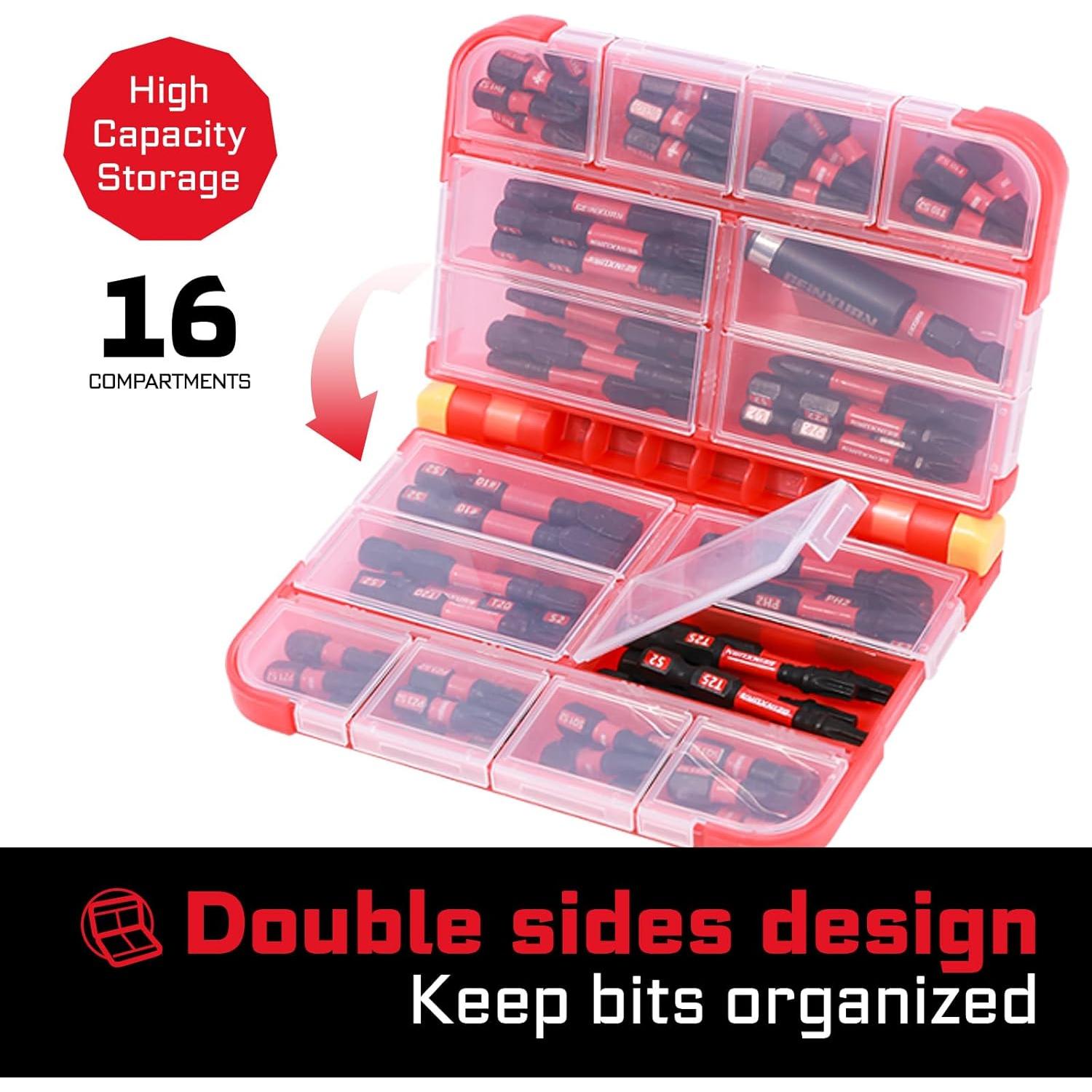 Juego de 76 Piezas de Puntas de Destornillador GEINXURN S2