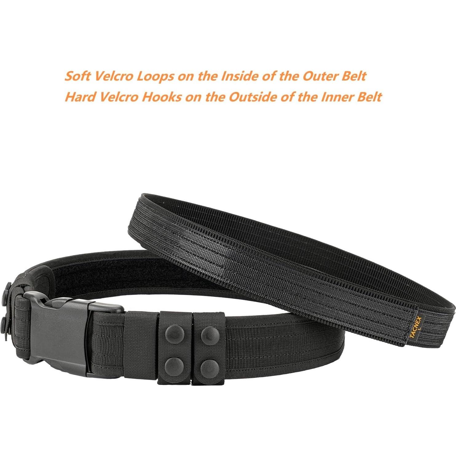 Cinturón de Deber TACNEX 5 cm Nylon 4 Sujetadores Seguridad