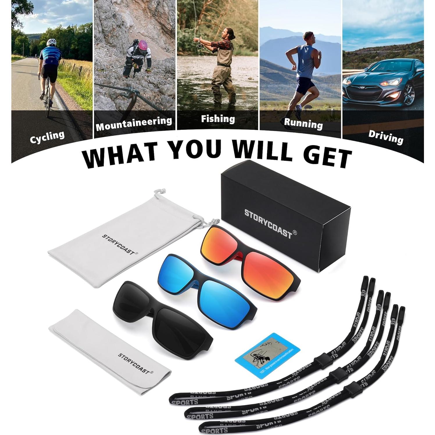 Gafas de sol polarizadas STORYCOAST 3 en 1 para deportes