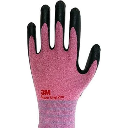 Guantes de Trabajo 3M Nitrilo Rosa Mediano 5 Pares