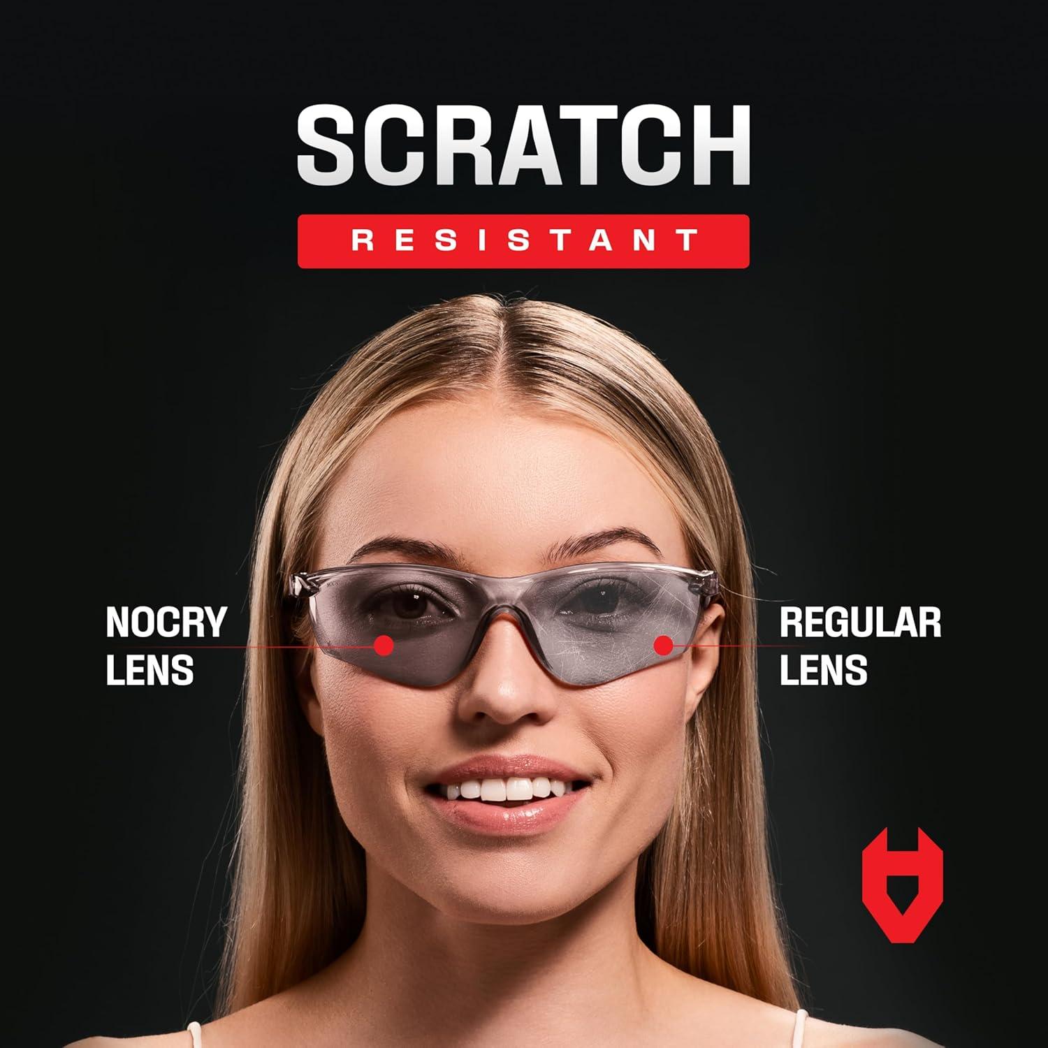 Gafas de seguridad NoCry tintadas UV 400 con antiempañante