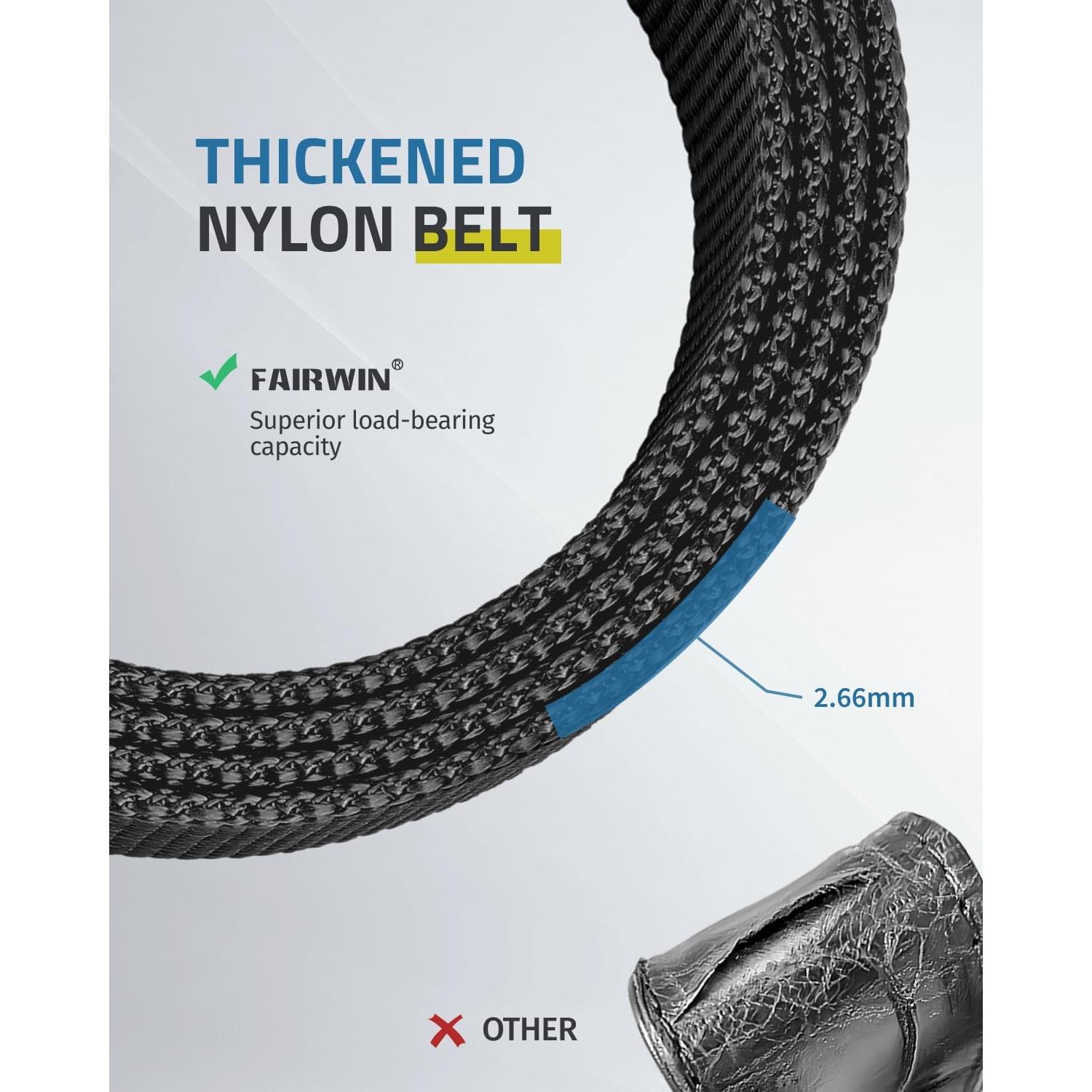 Cinturón Táctico FAIRWIN Negro 114 cm Hebilla Rápida