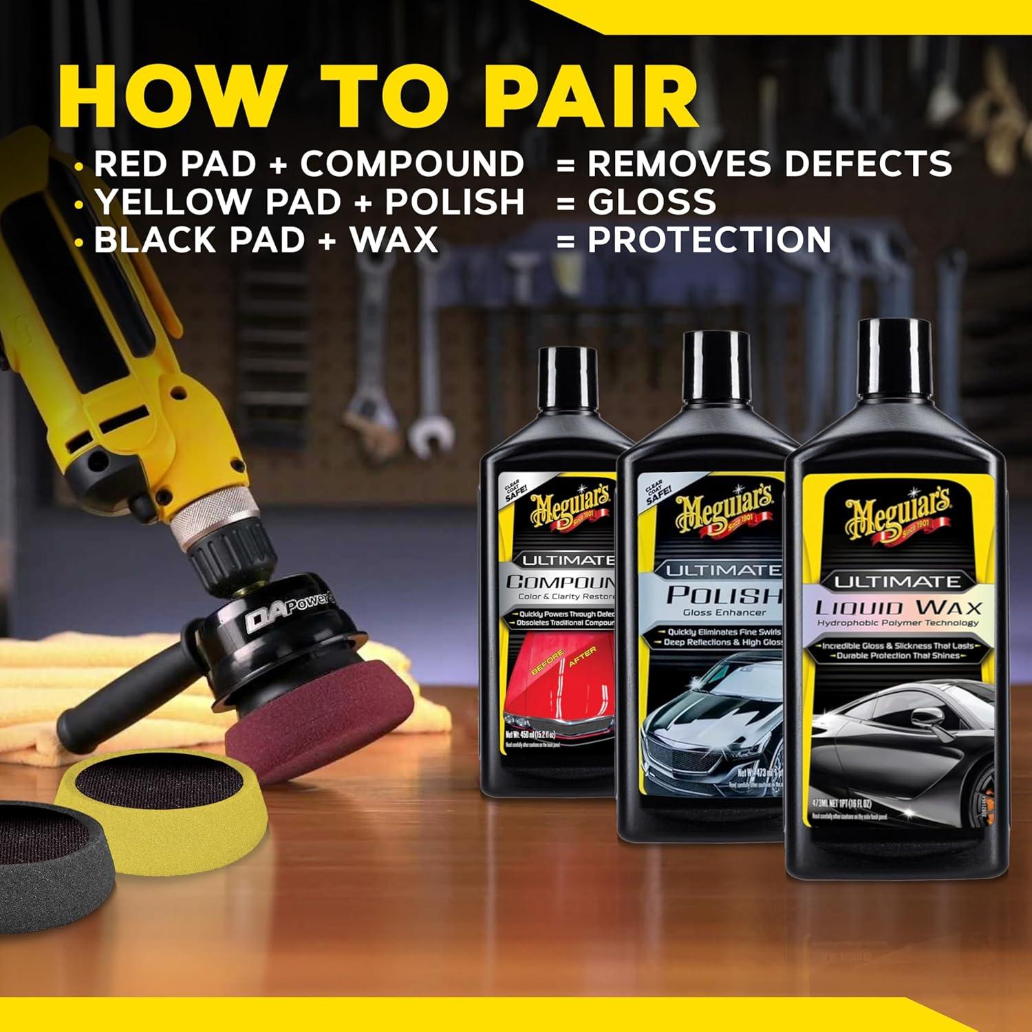 Herramienta de Potencia Doble Acción Meguiar's G3500 1 Paquete